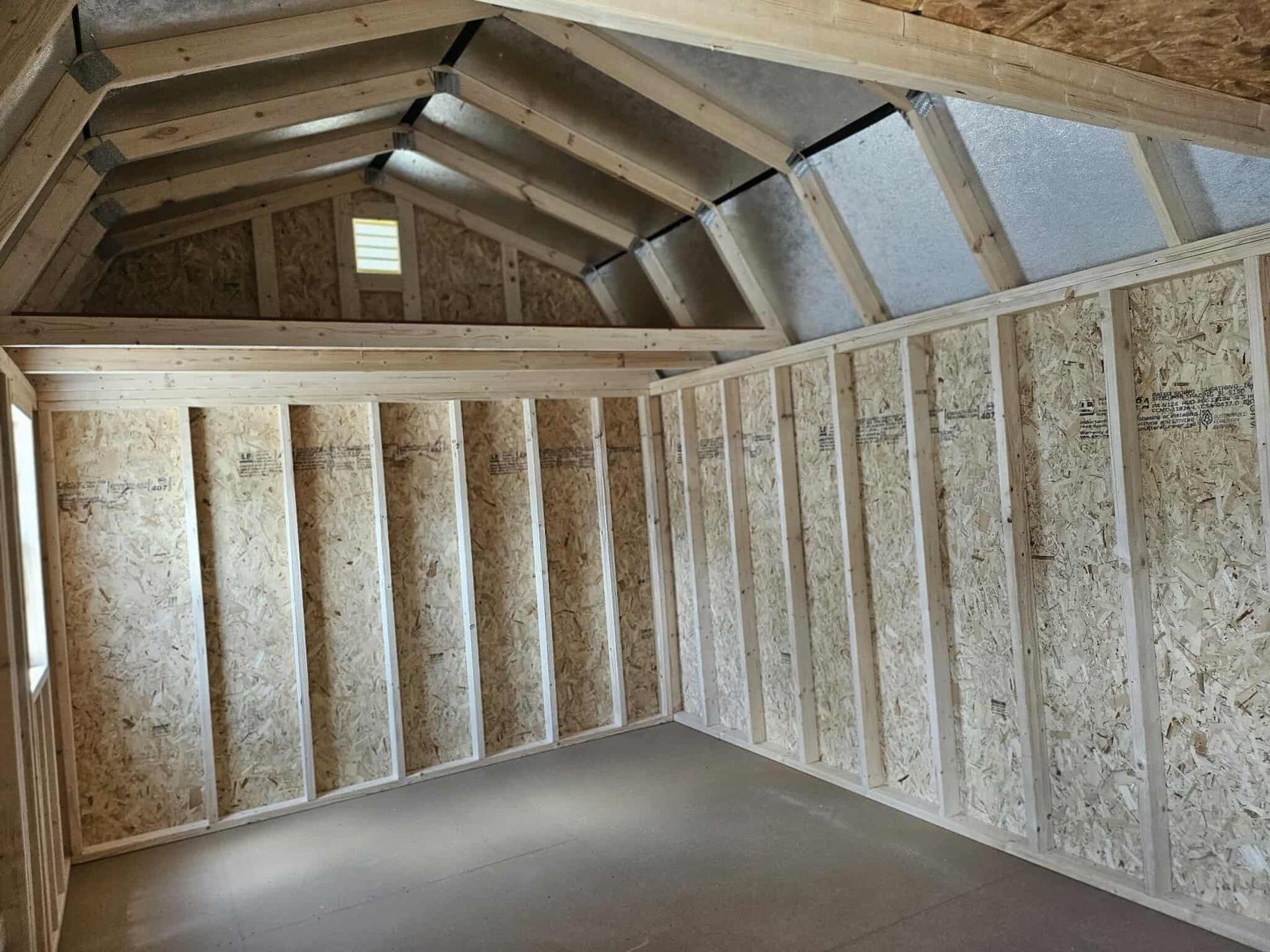 Standard Loft 10x16 portable building in White