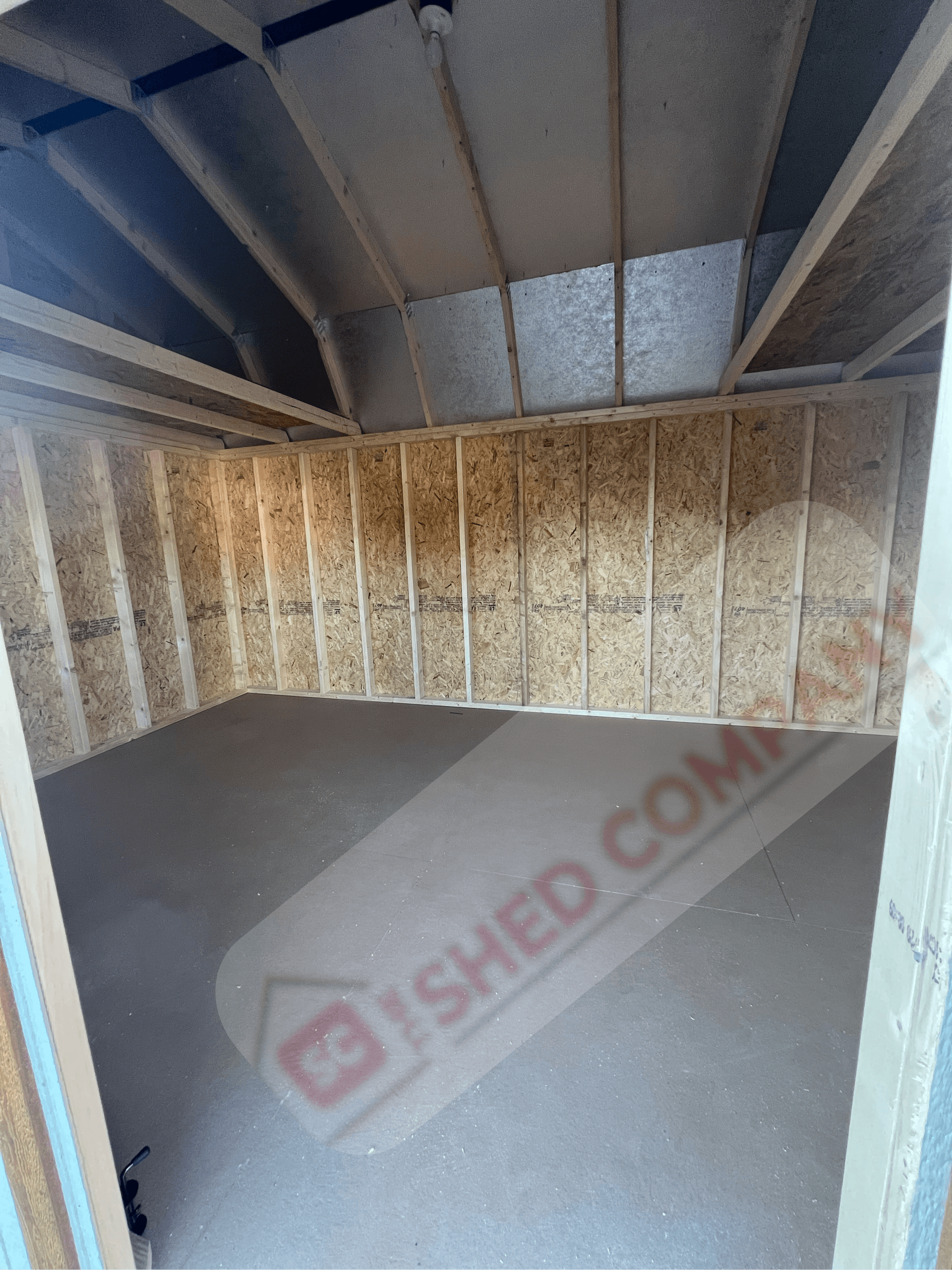 Standard Loft 10x16 portable building in Soft Sage