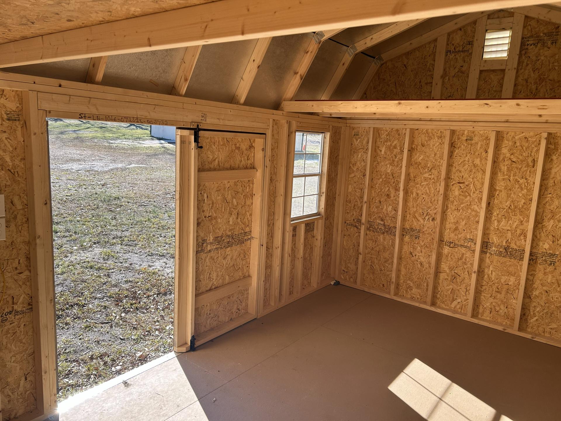 Standard Loft 10x16 portable building in Dress Blues
