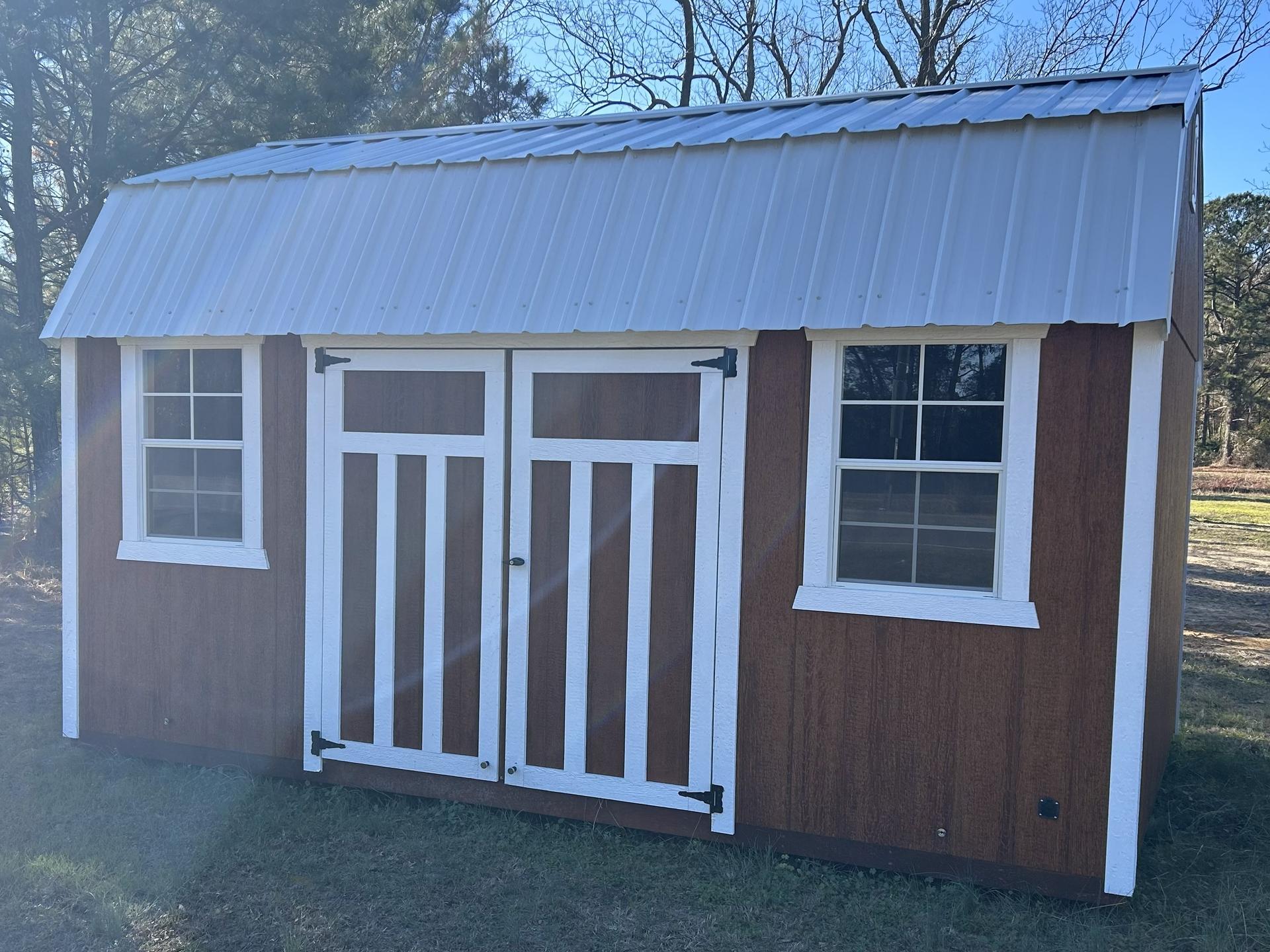 Standard Loft 10x16 portable building in Redwood