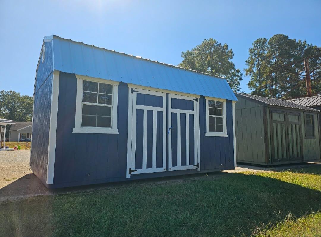 Standard Loft 10x16 portable building in Dress Blues