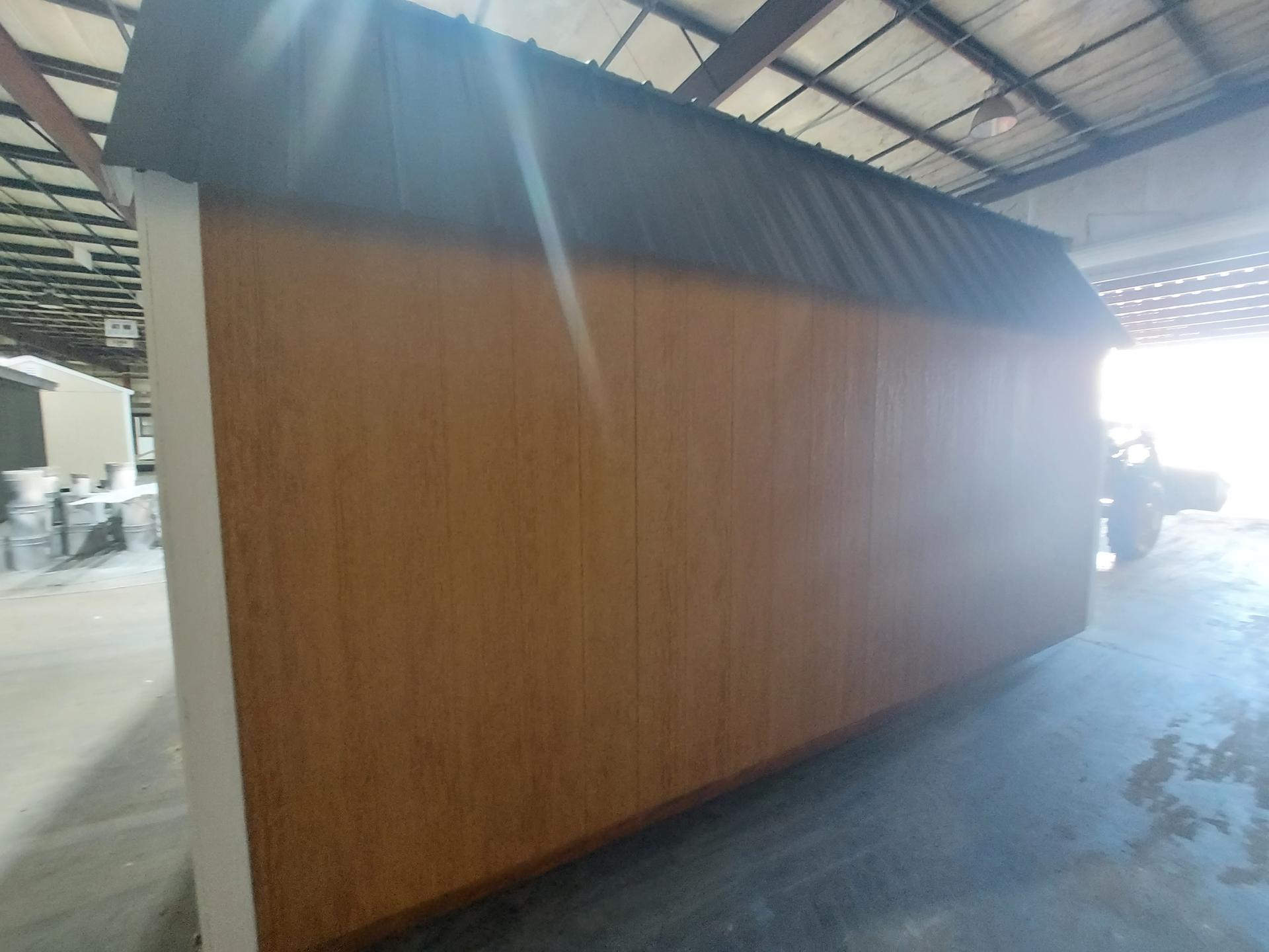 Standard Loft 10x16 portable building in Golden Wheat