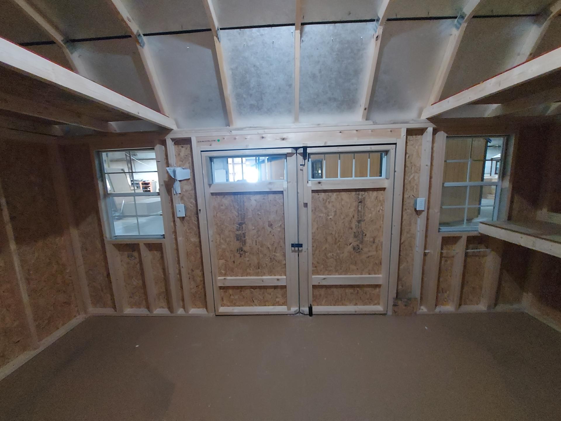 Standard Loft 10x16 portable building in Gale Force