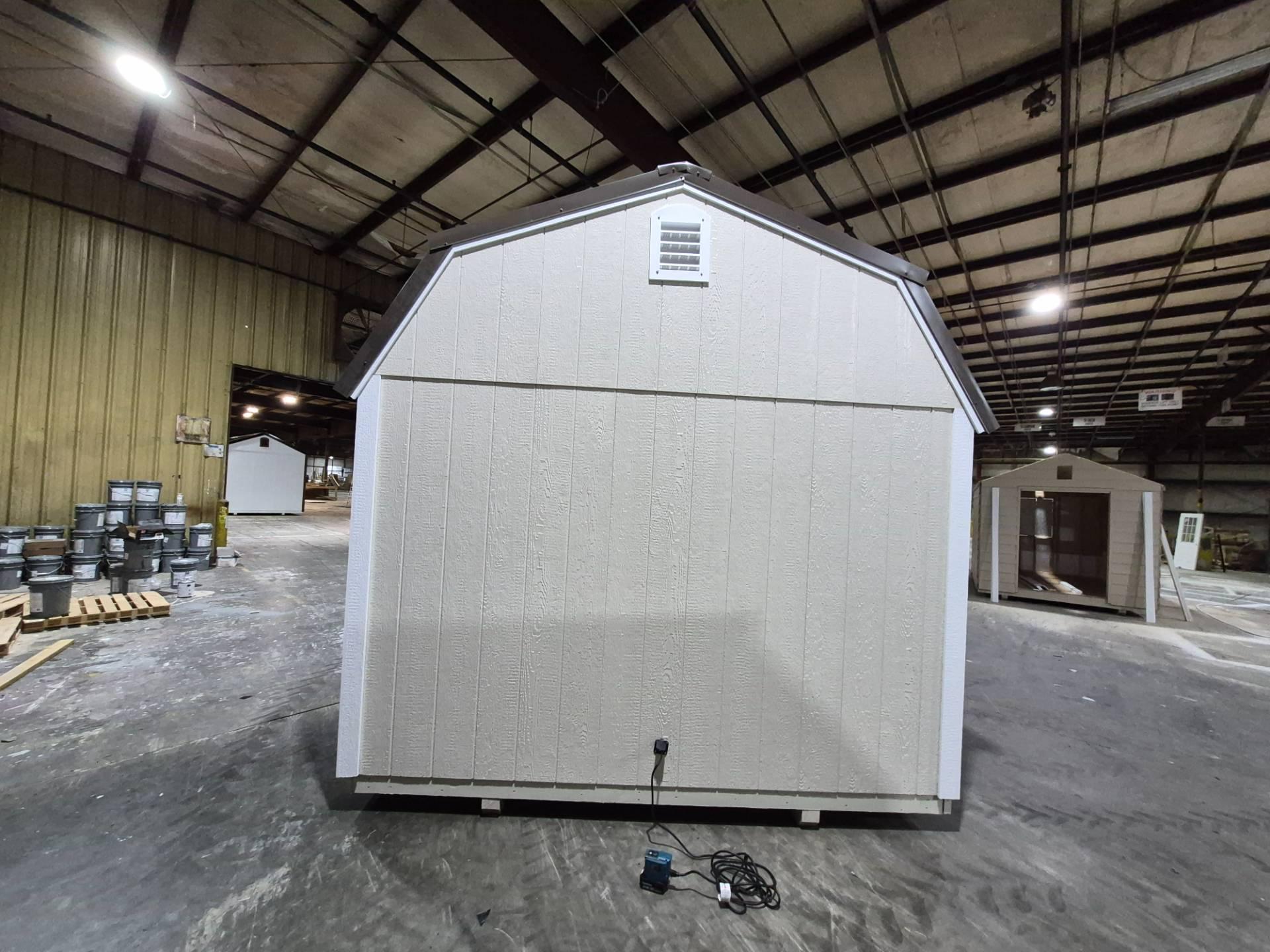 Standard Loft 10x16 portable building in Moth Gray