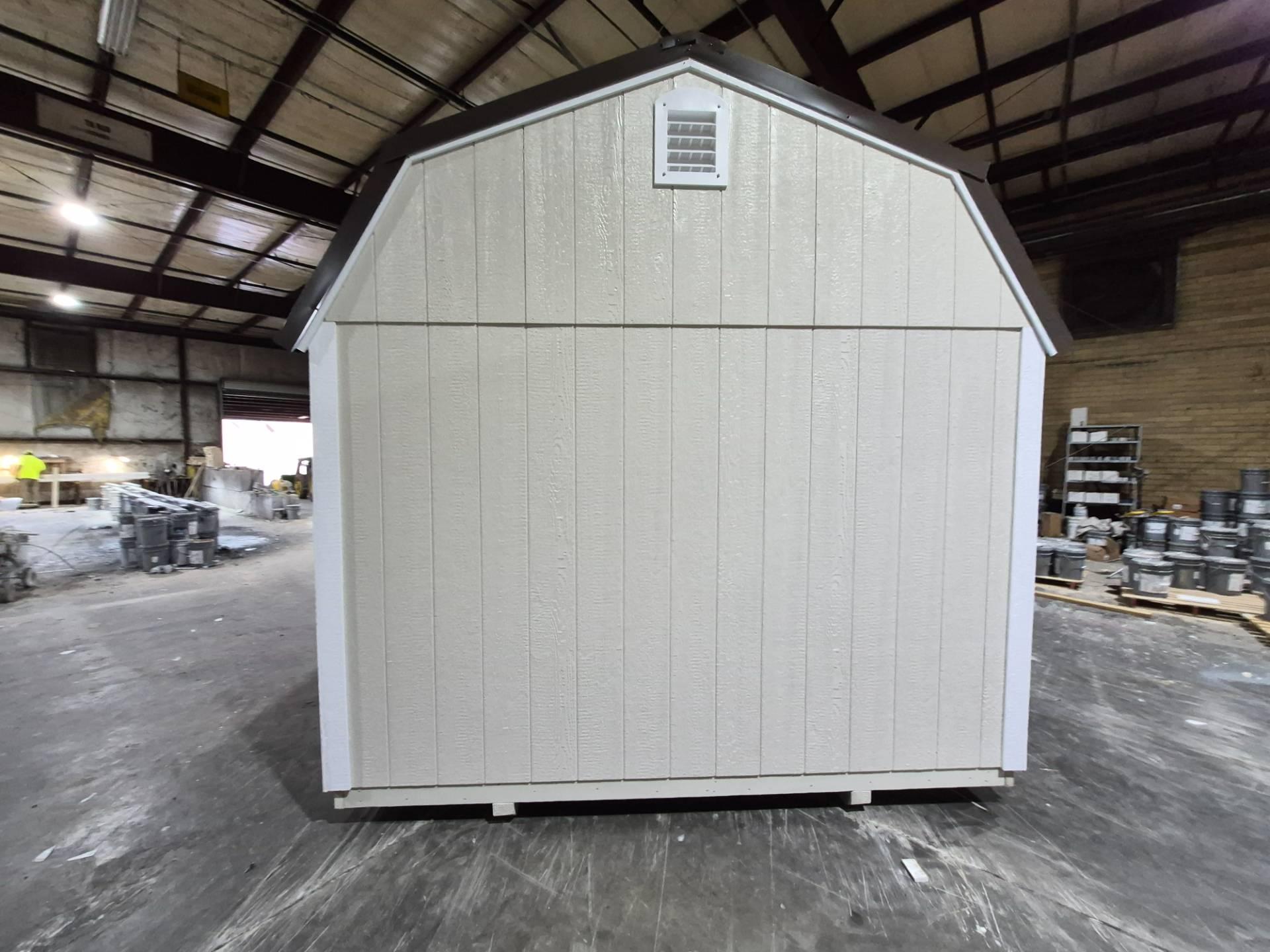 Standard Loft 10x16 portable building in Moth Gray