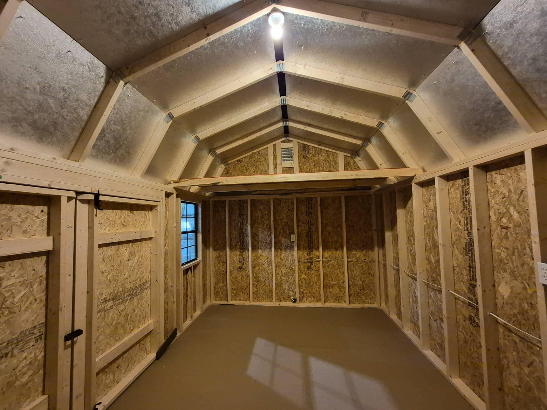 Standard Loft 10x16 portable building in White