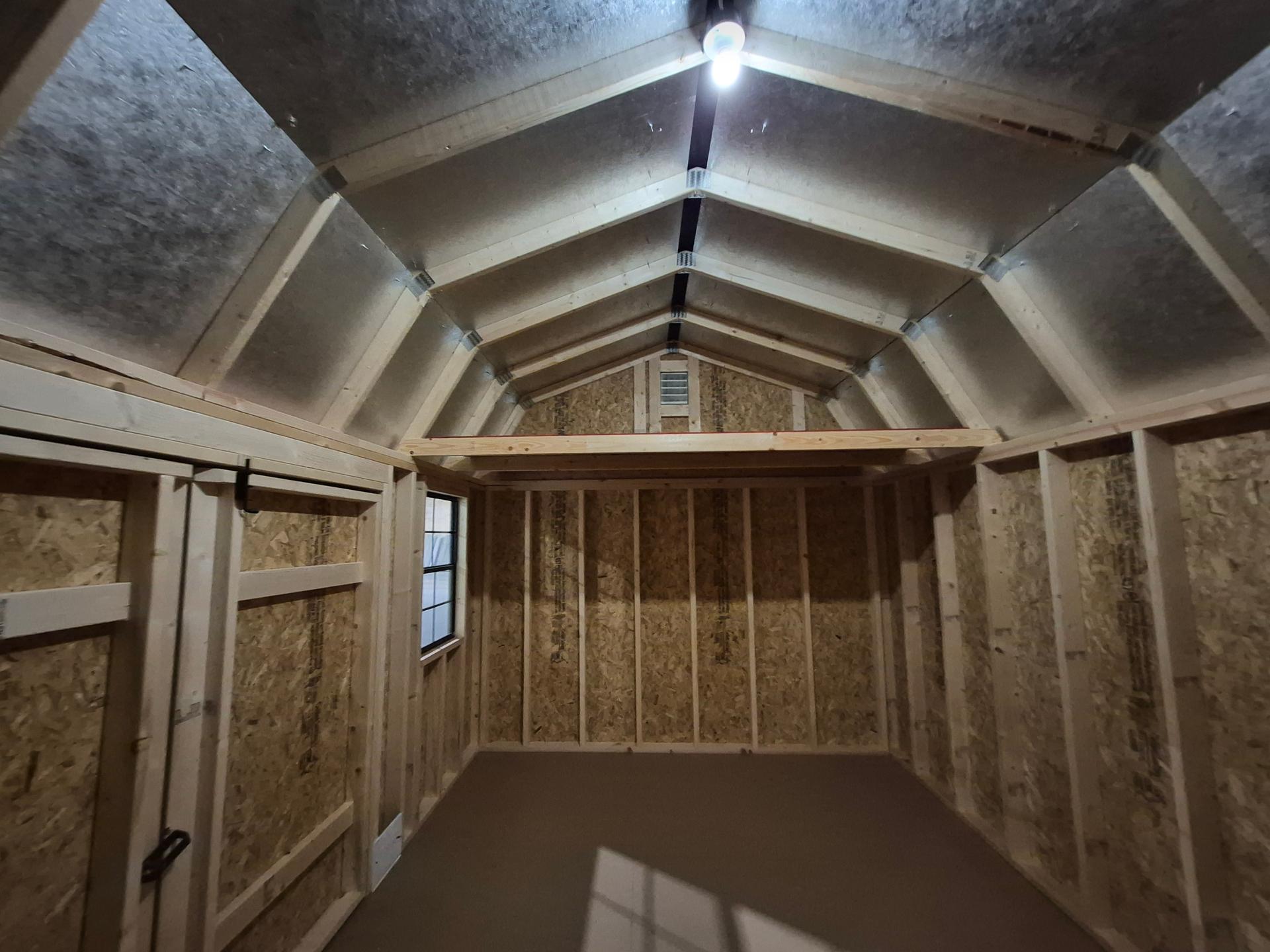 Standard Loft 10x16 portable building in Barnwood Gray