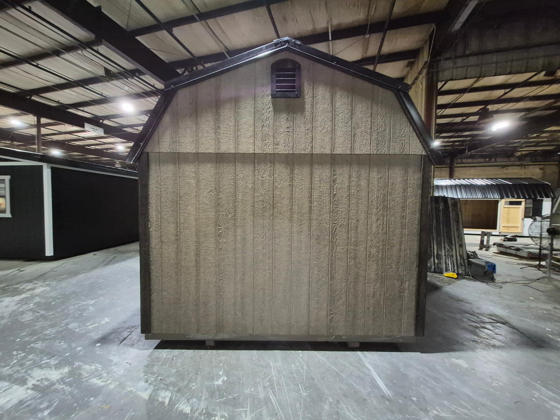 Standard Loft 10x16 portable building in Barnwood Gray
