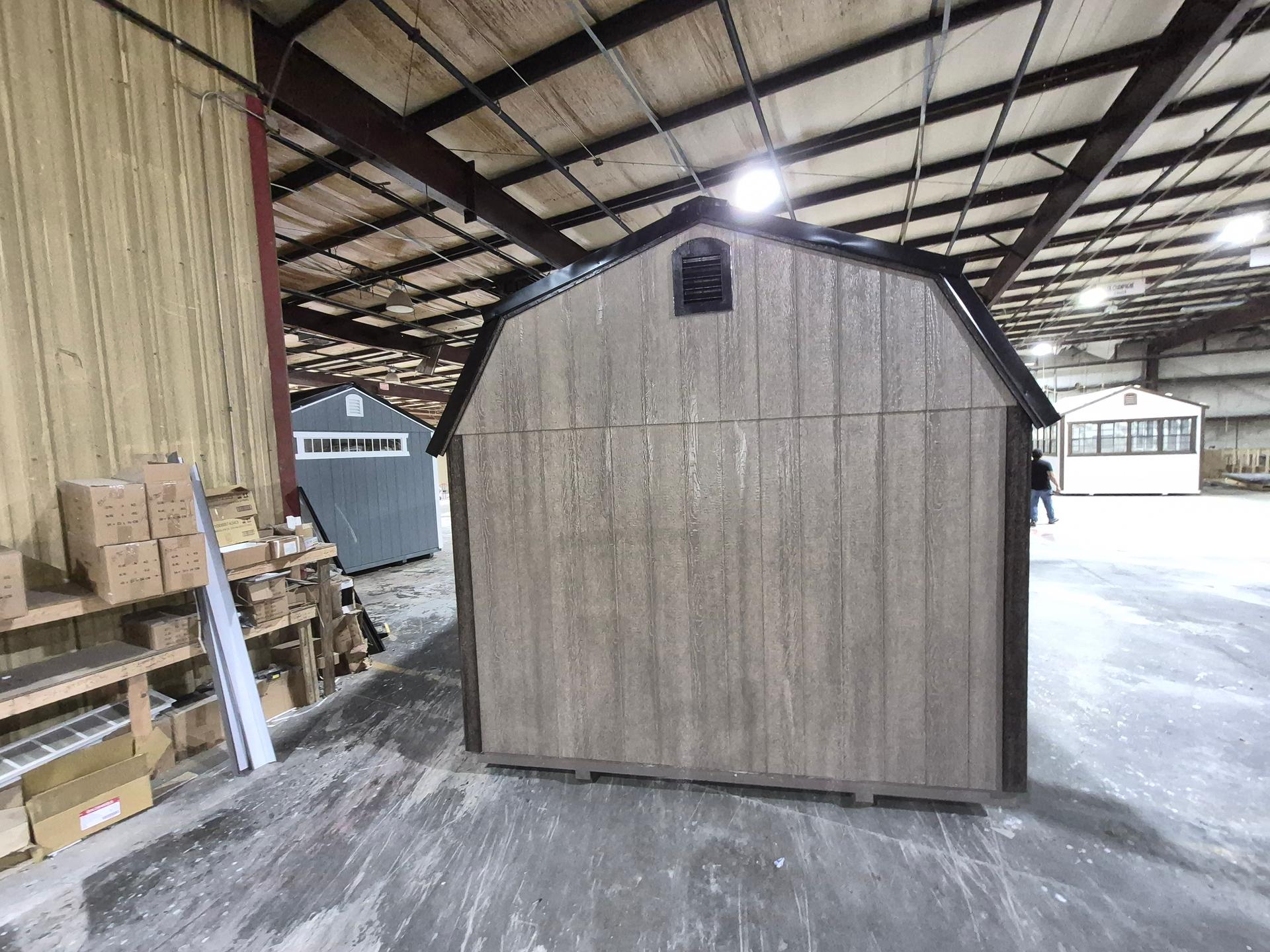 Standard Loft 10x16 portable building in Barnwood Gray