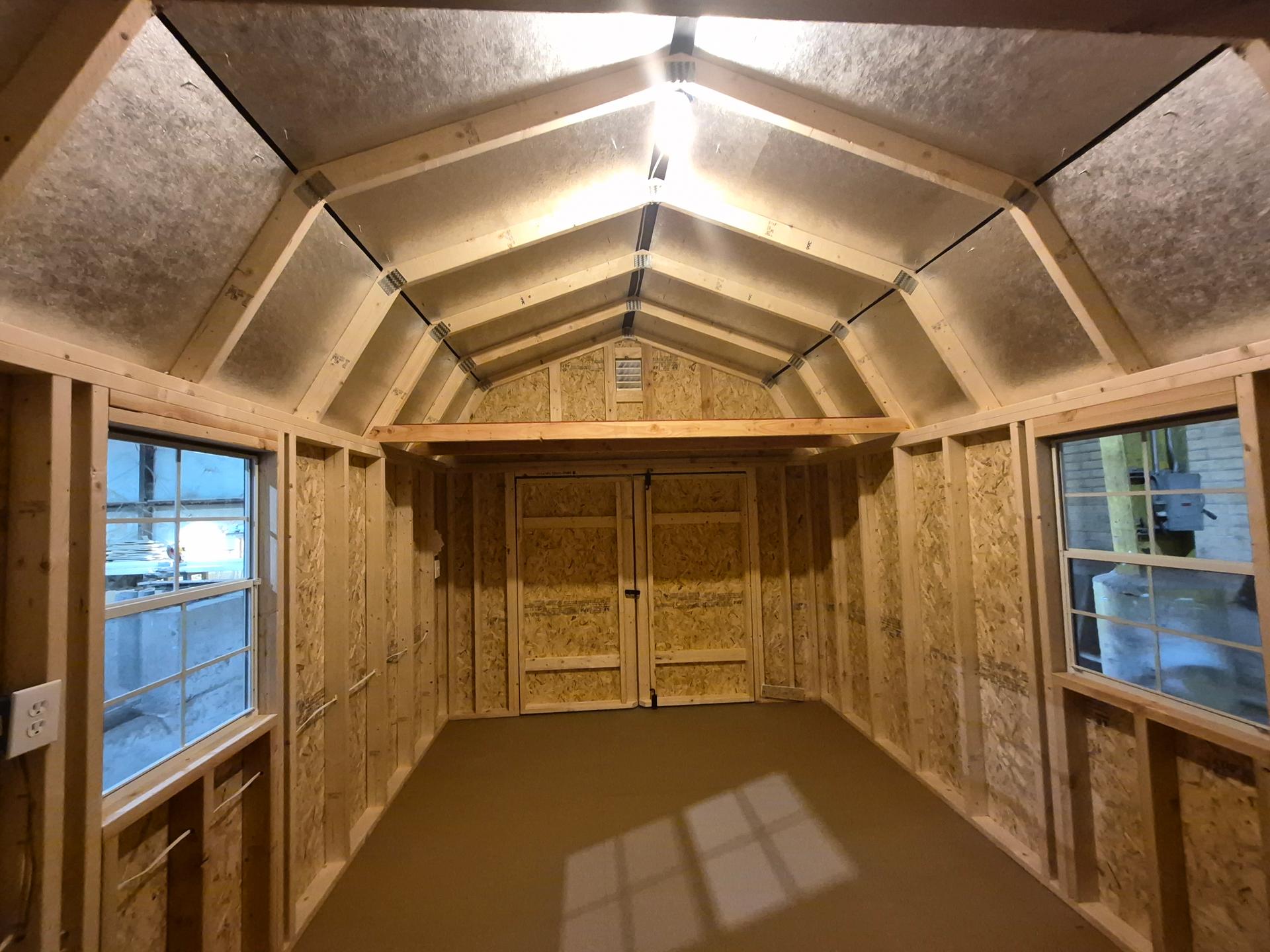 Standard Loft 10x16 portable building in Pavillion Beige