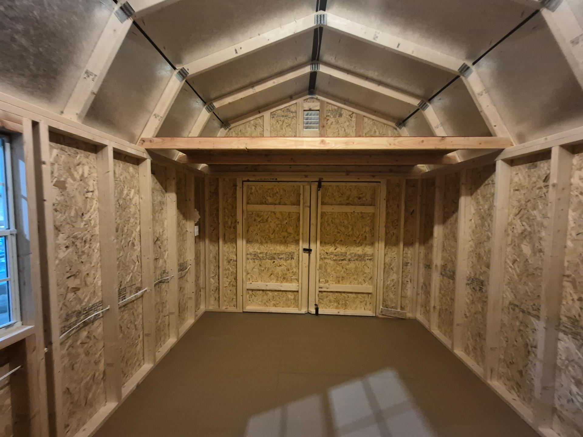 Standard Loft 10x16 portable building in Pavillion Beige