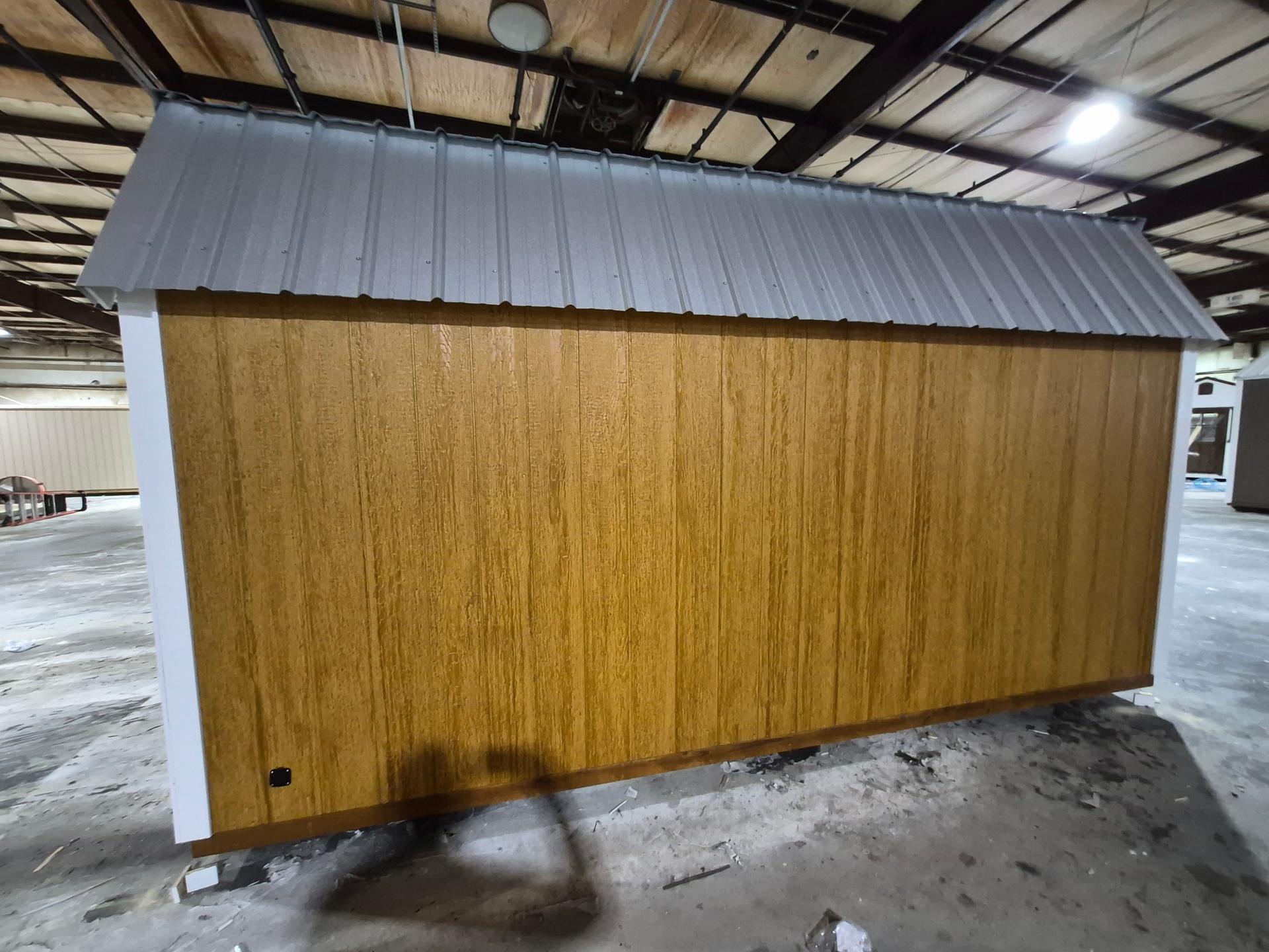 Standard Loft 10x16 portable building in Golden Wheat