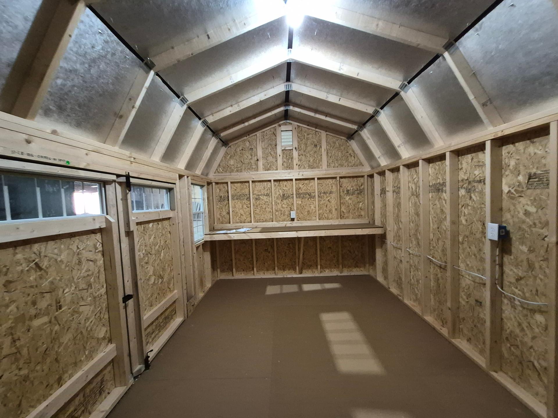Standard Loft 10x16 portable building in Phoenix Gray