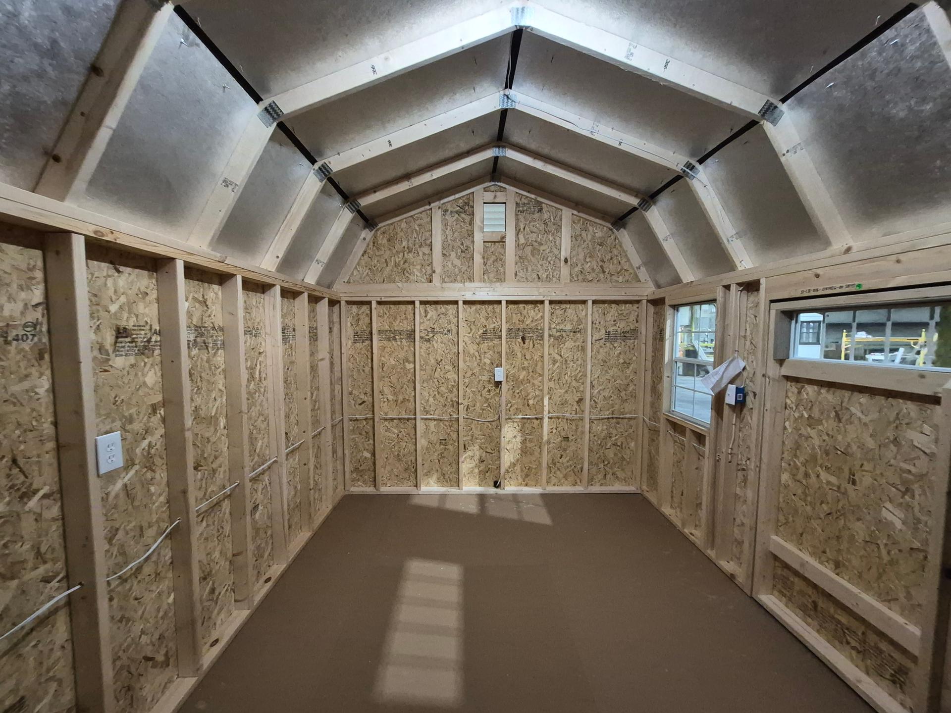 Standard Loft 10x16 portable building in Phoenix Gray