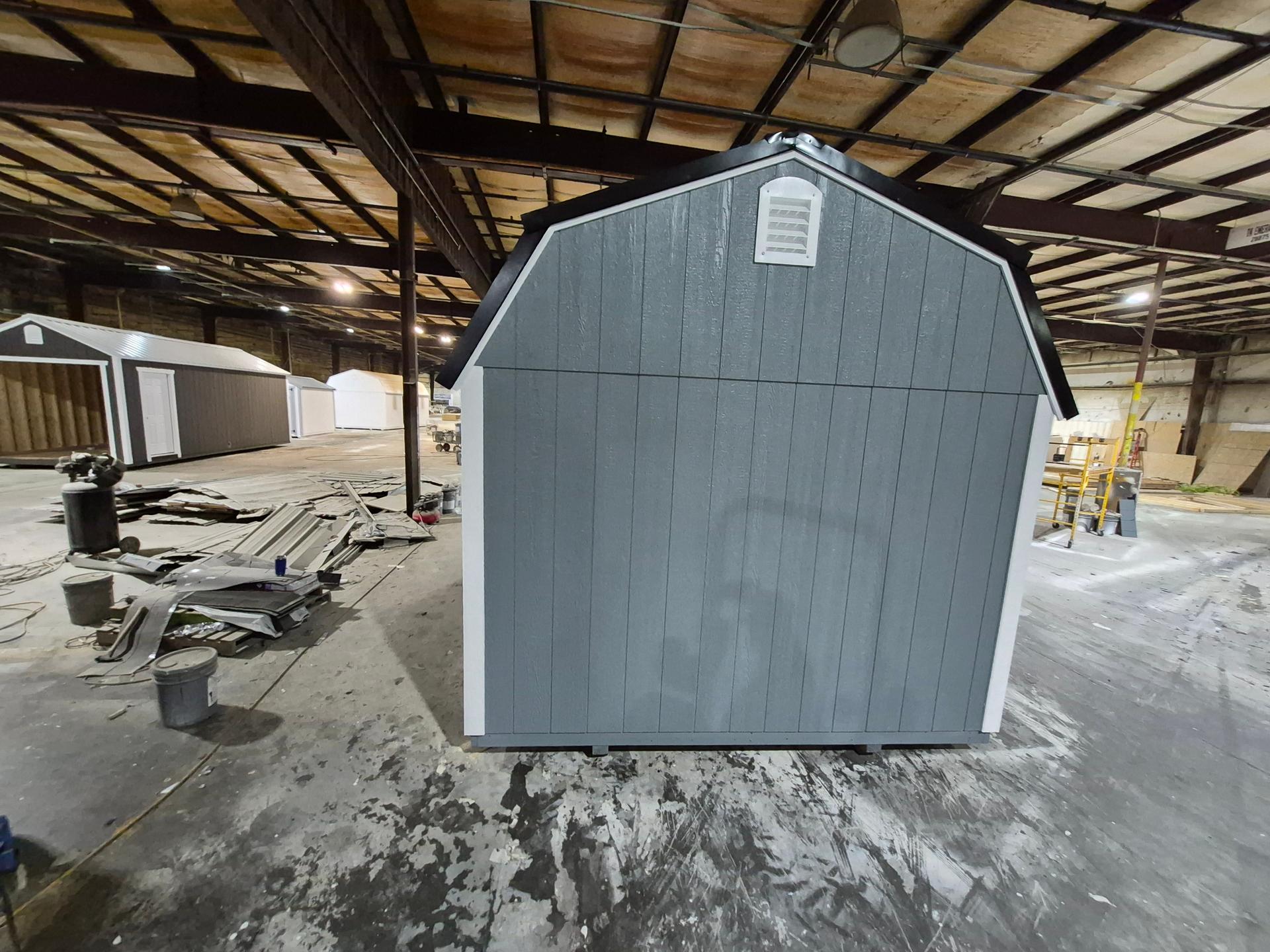 Standard Loft 10x16 portable building in Phoenix Gray