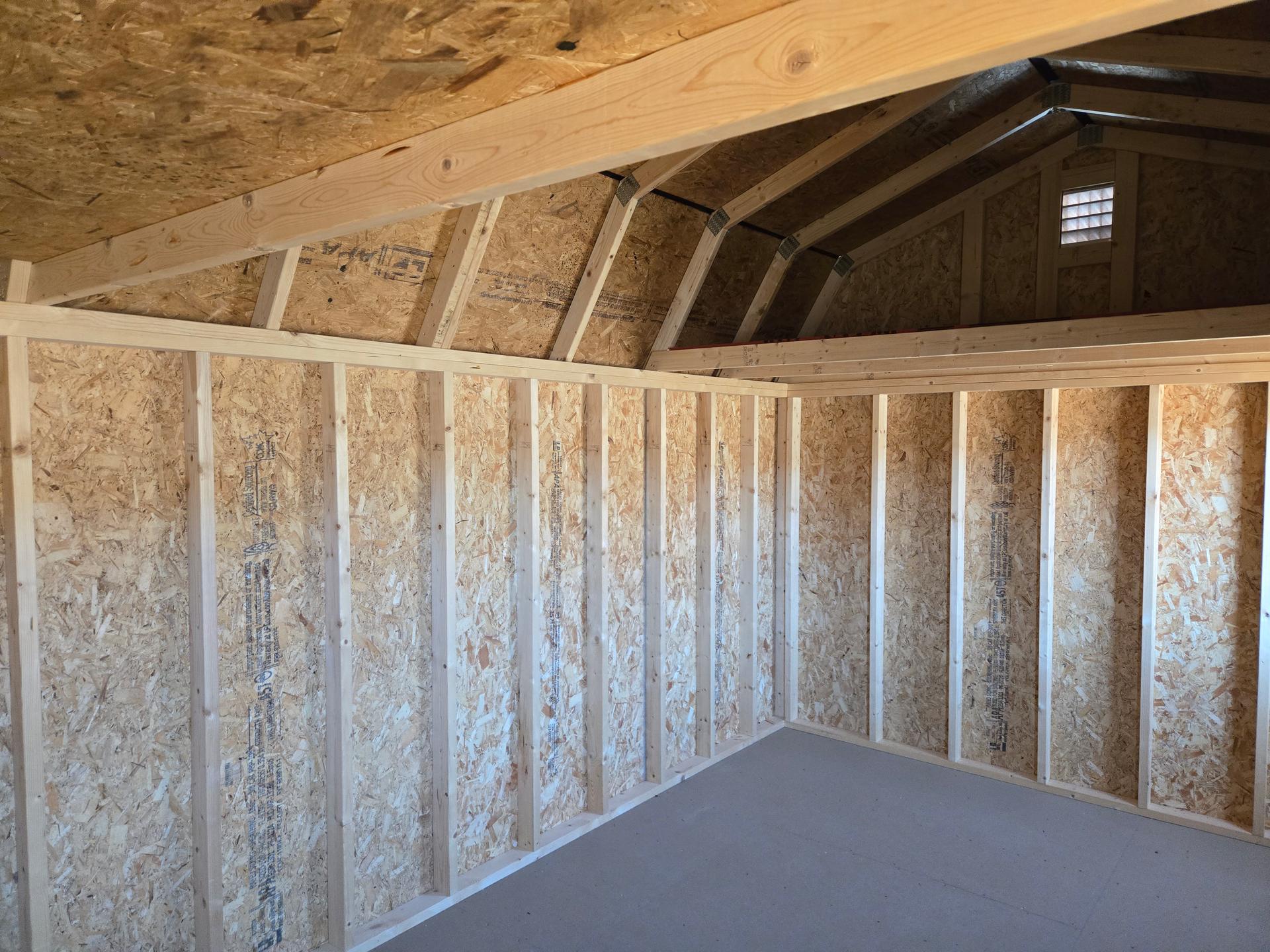 Standard Loft 10x16 portable building in White