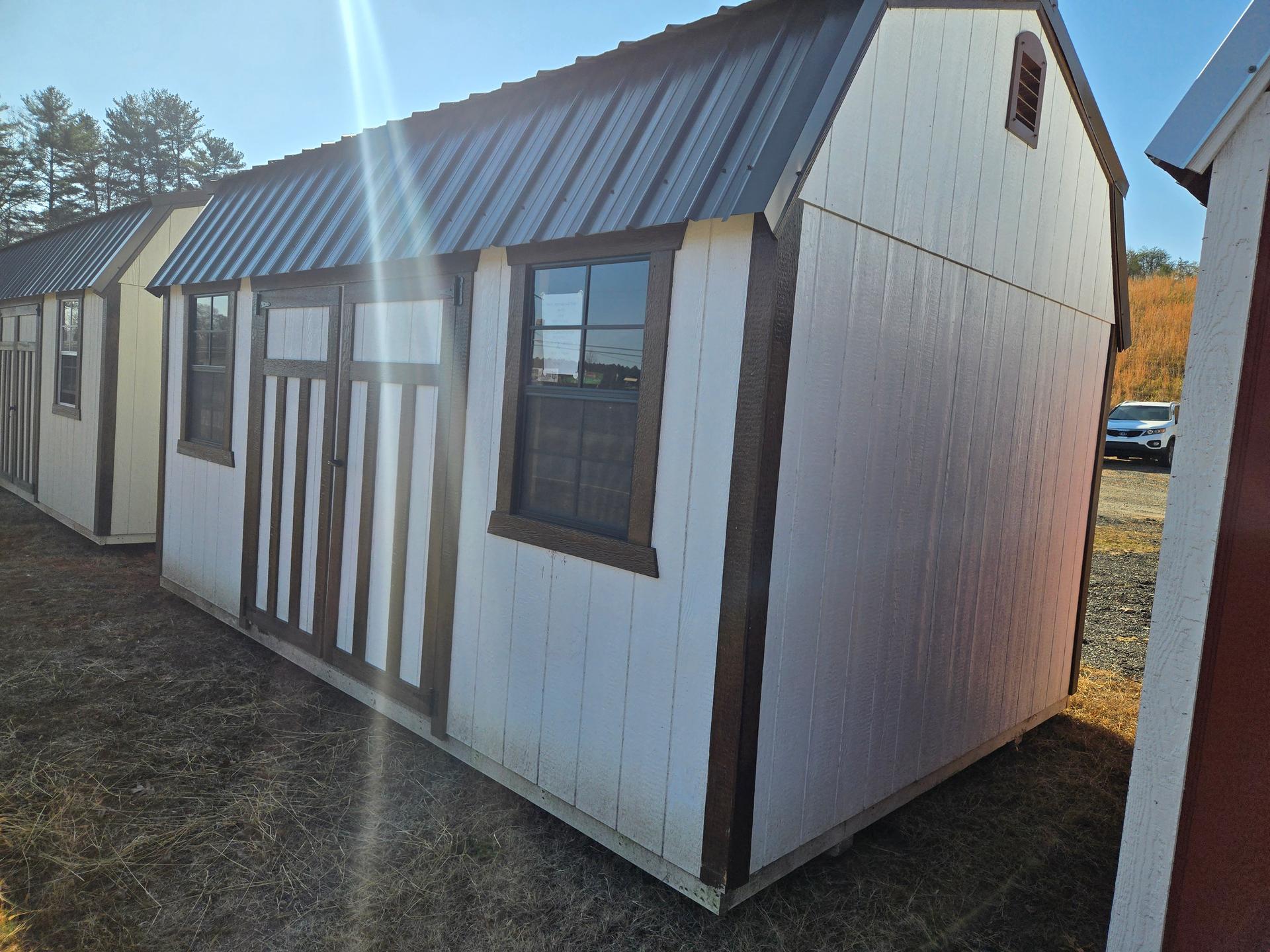 Standard Loft 10x16 portable building in White