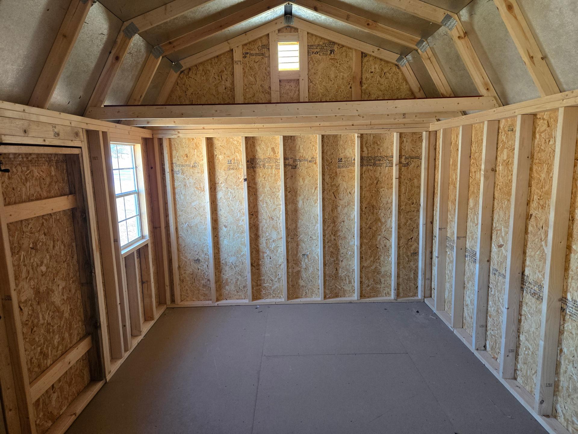 Standard Loft 10x16 portable building in Redwood