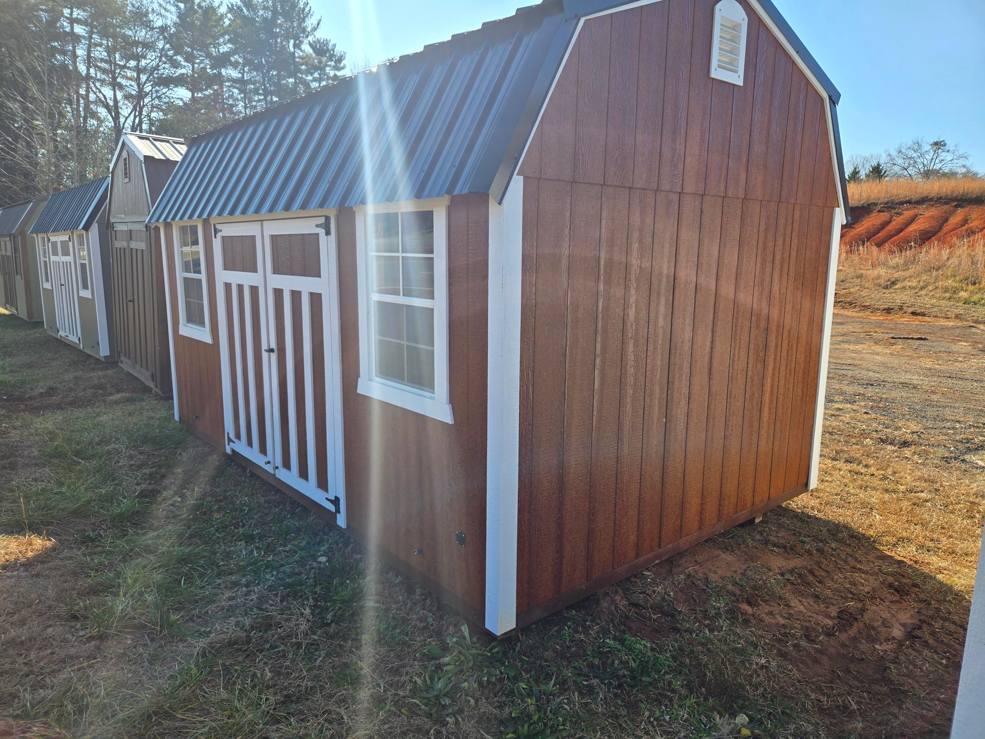 Standard Loft 10x16 portable building in Redwood