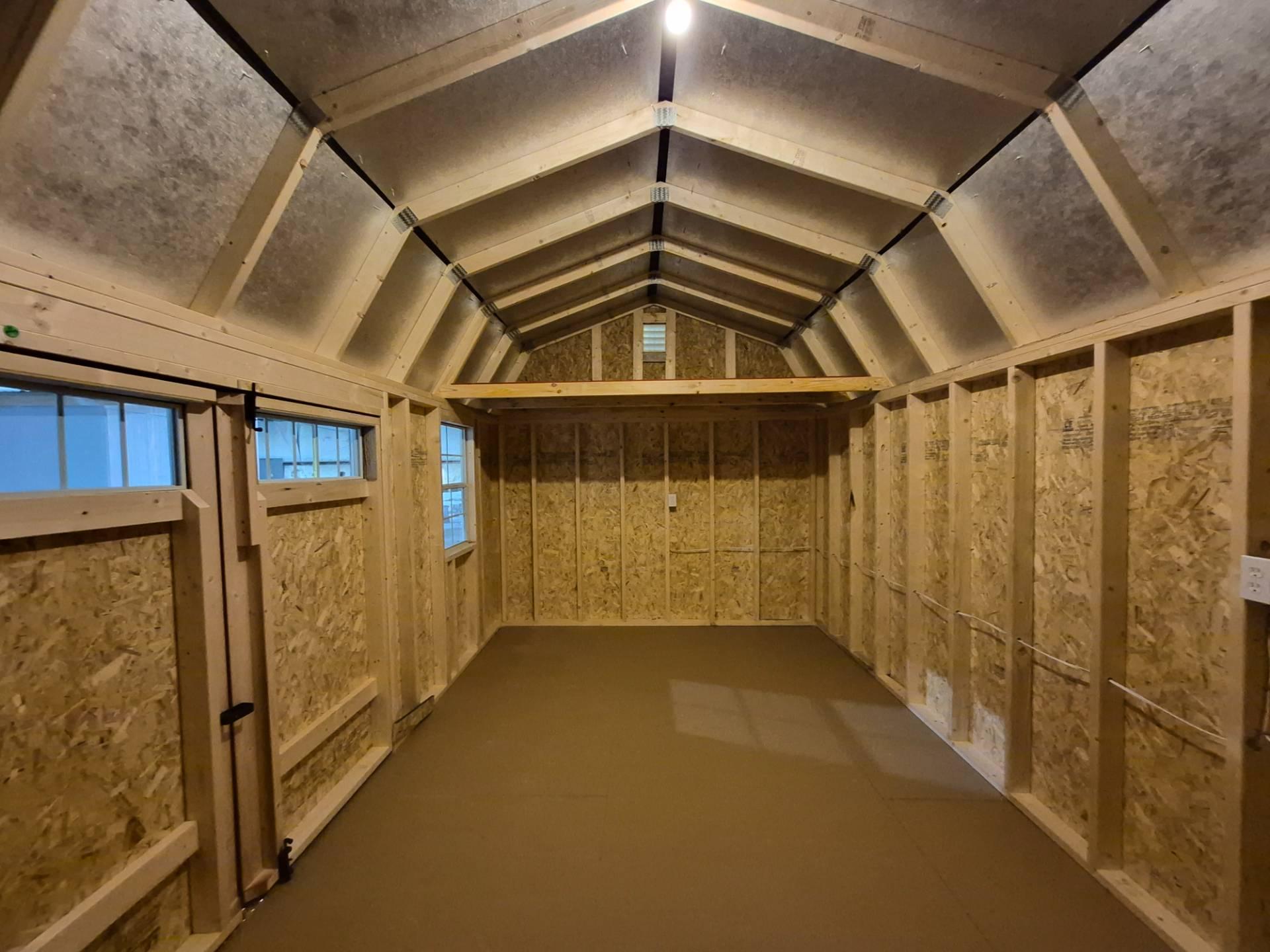 Standard Loft 10x20 portable building in Rustic