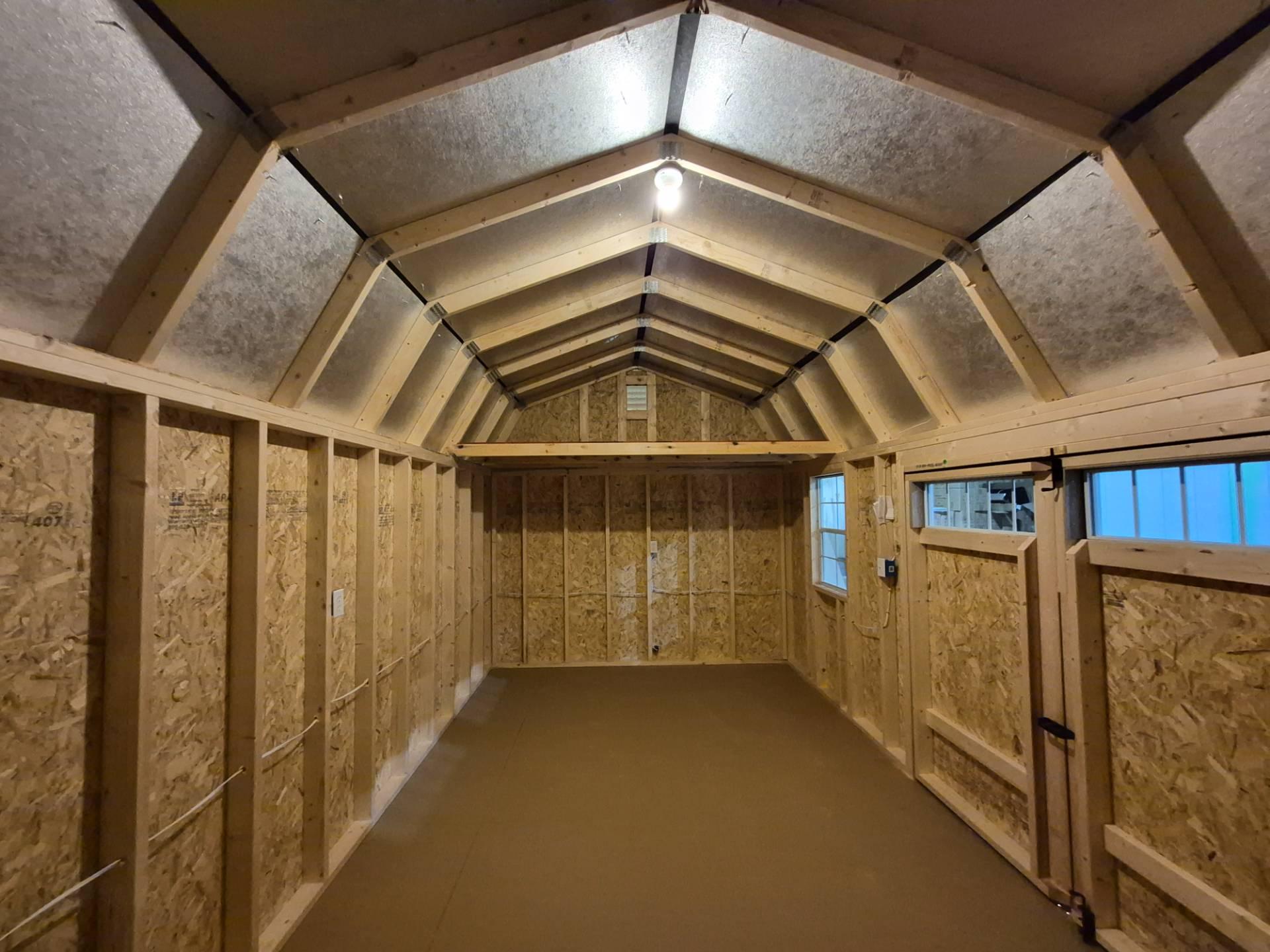 Standard Loft 10x20 portable building in Rustic