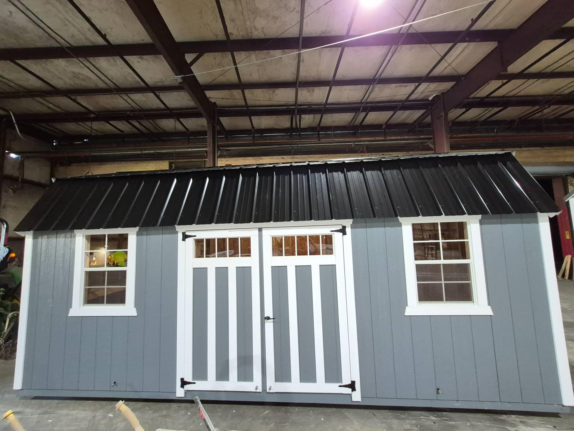 Standard Loft 10x20 portable building in Phoenix Gray