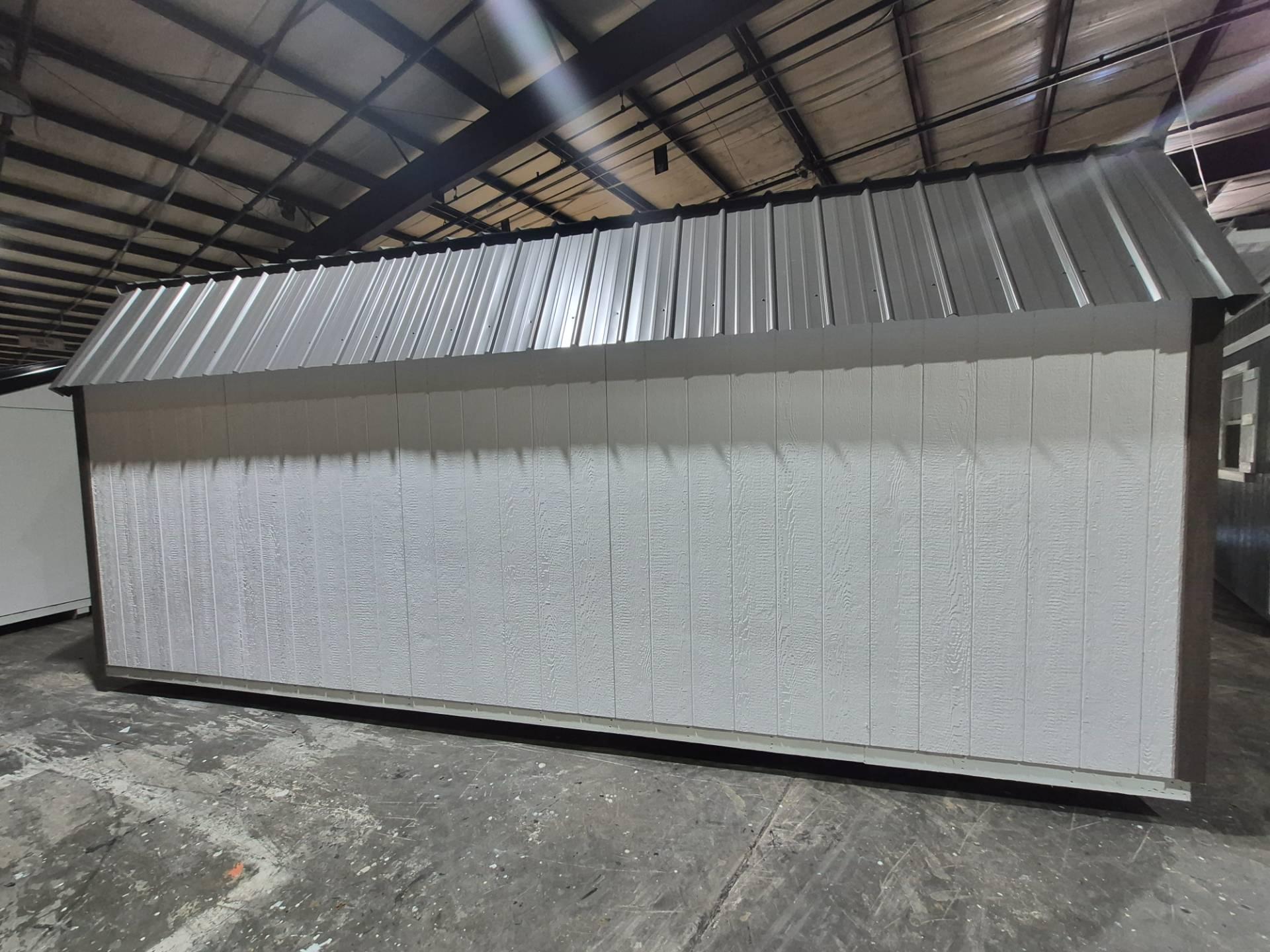 Standard Loft 10x20 portable building in White