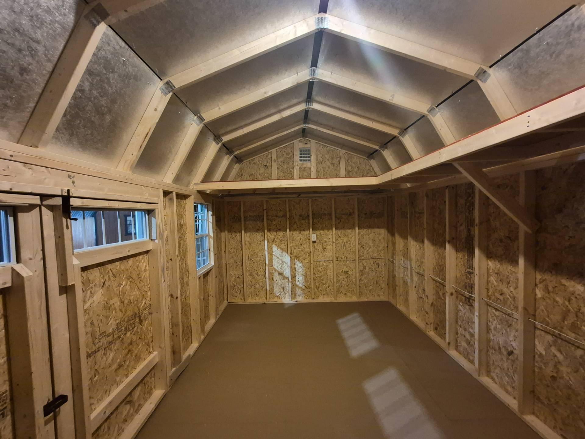 Standard Loft 10x20 portable building in White