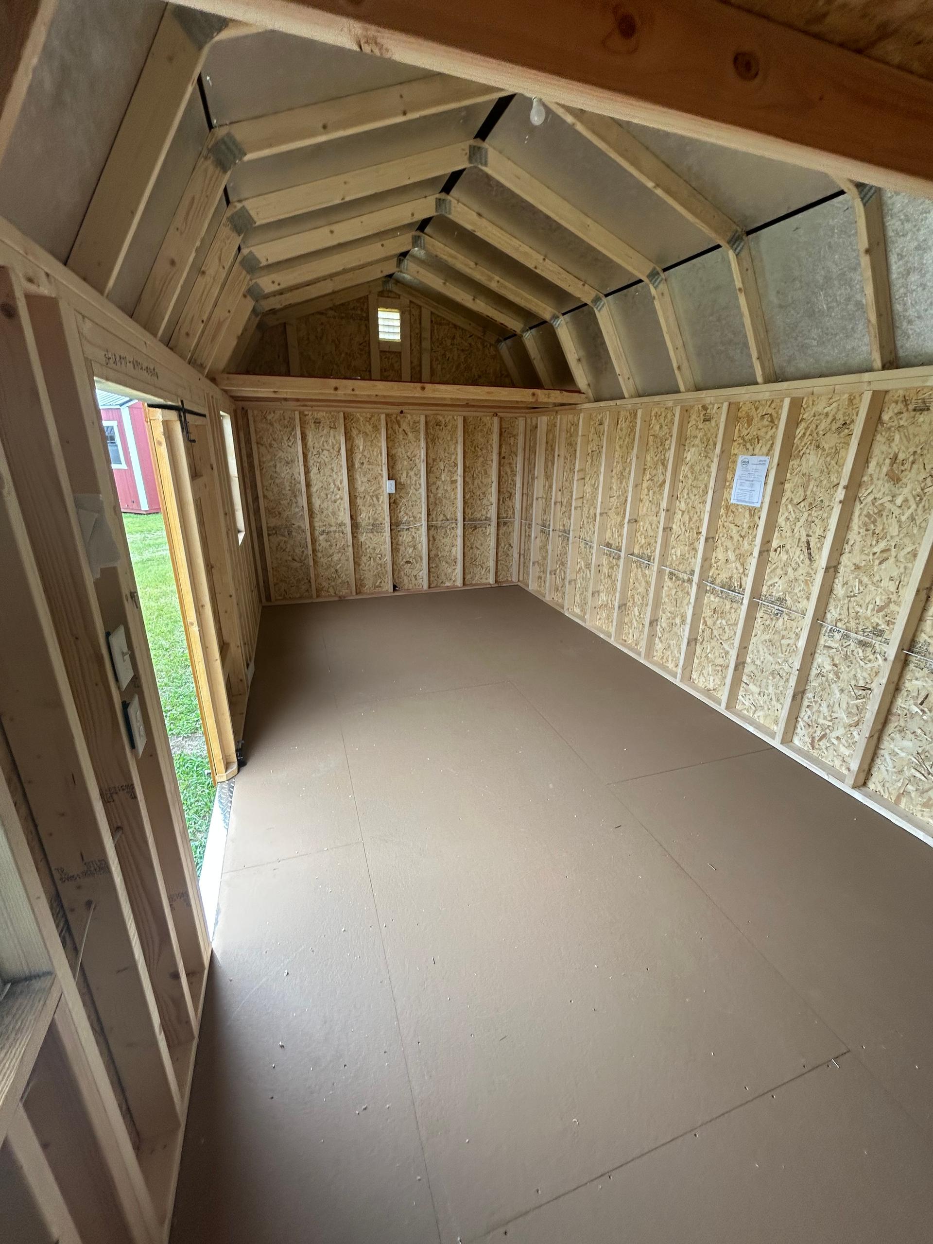 Standard Loft 10x20 portable building in Charcoal Blue