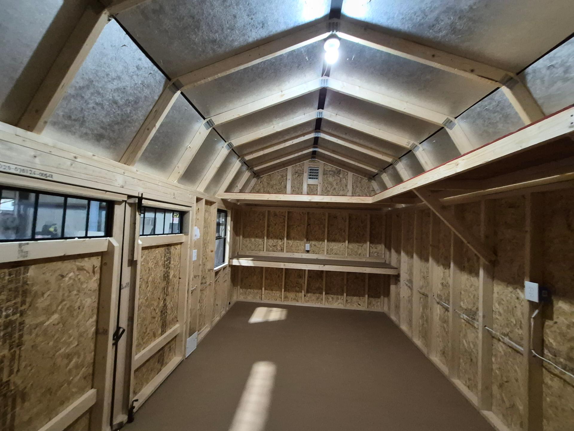Standard Loft 10x20 portable building in White