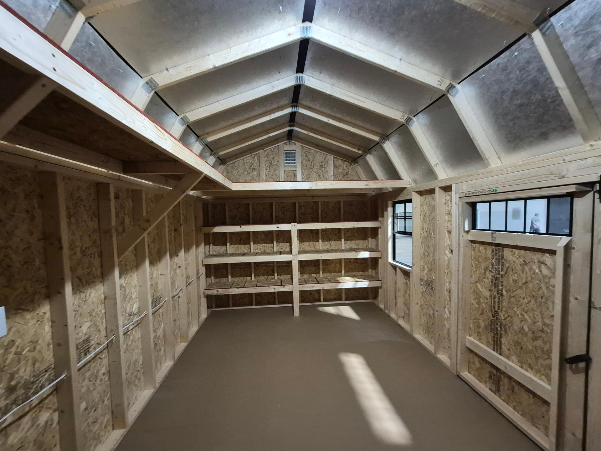 Standard Loft 10x20 portable building in White