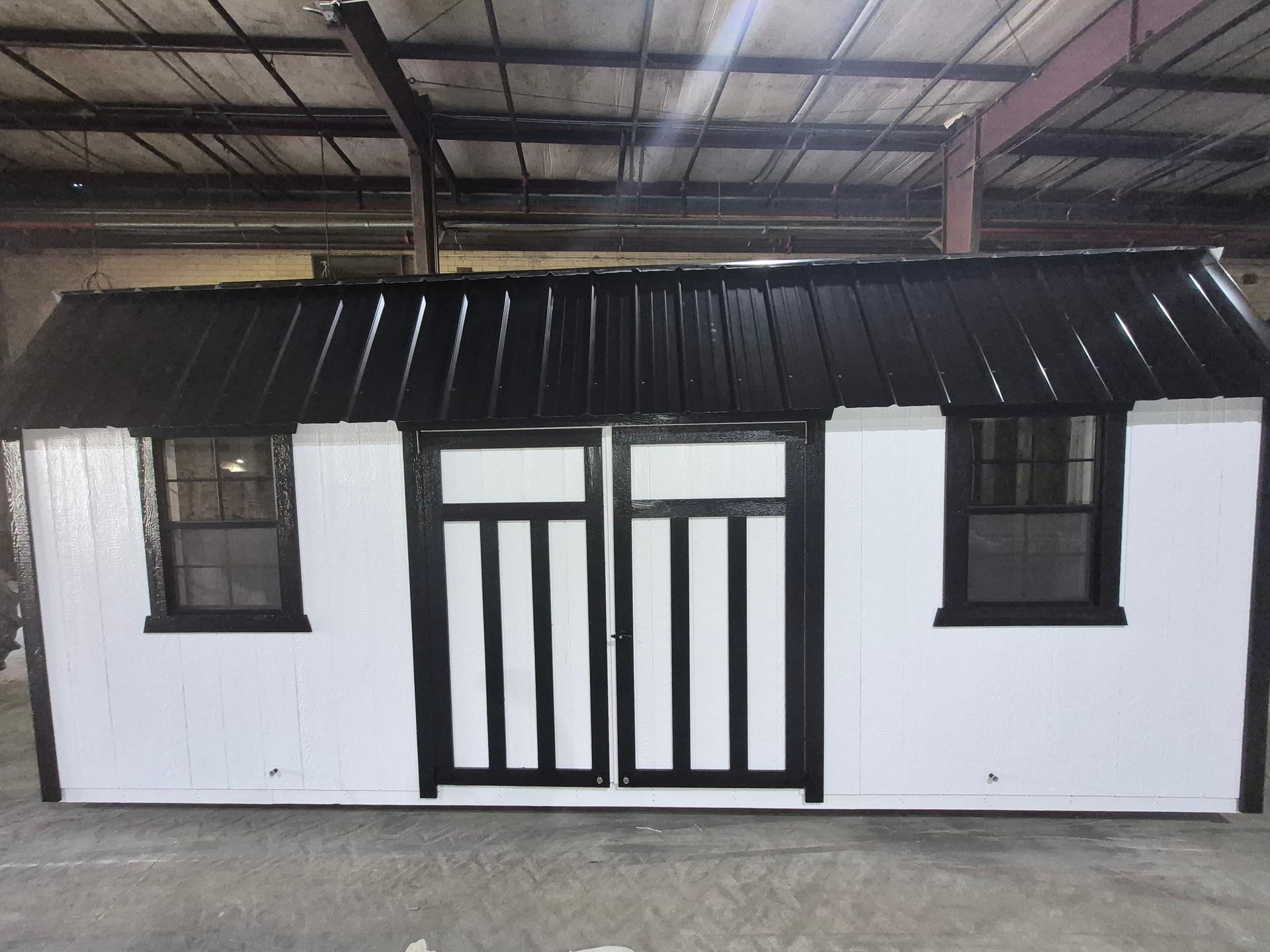 Standard Loft 10x20 portable building in White