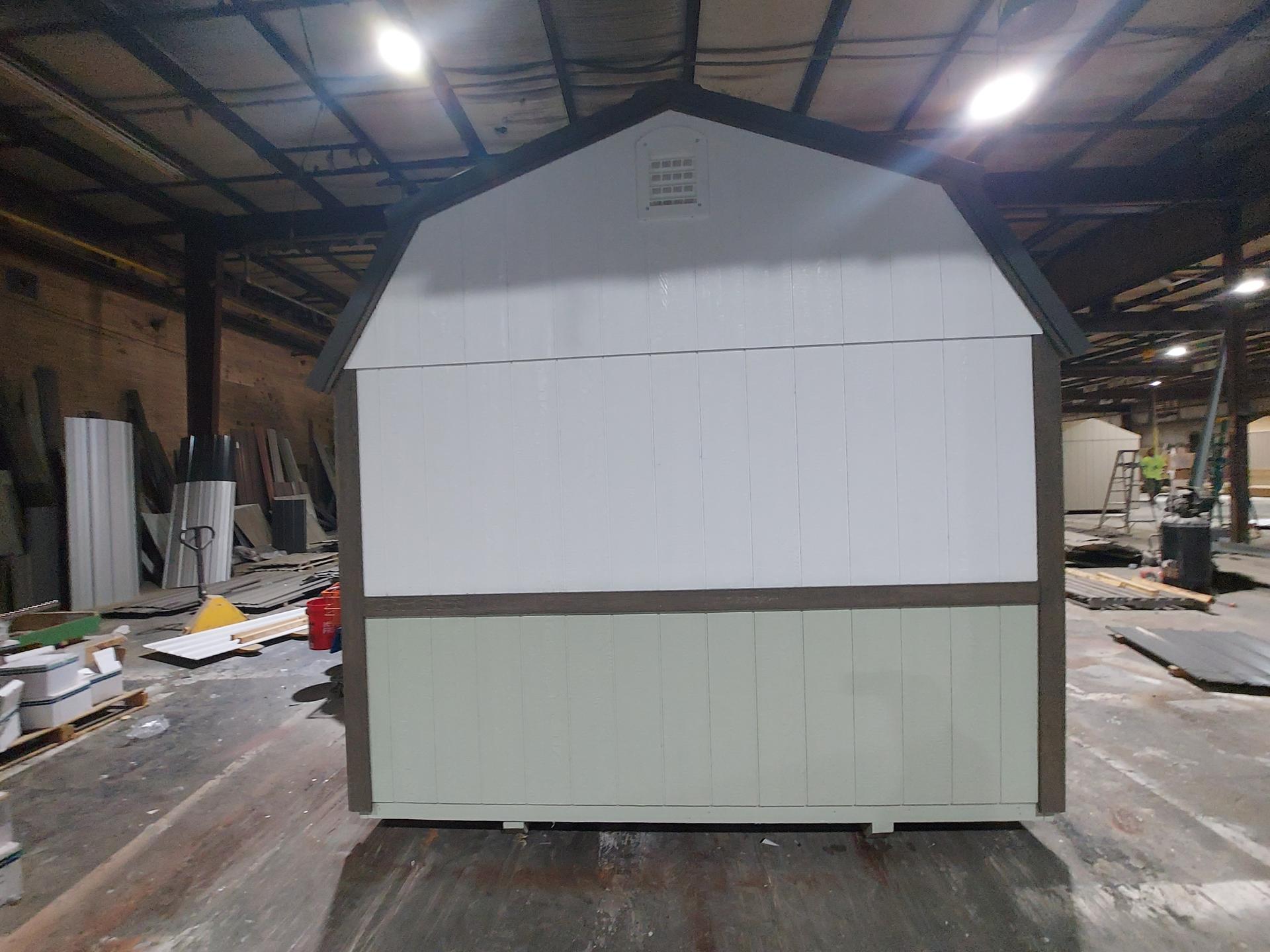 Standard Loft 10x24 portable building in White