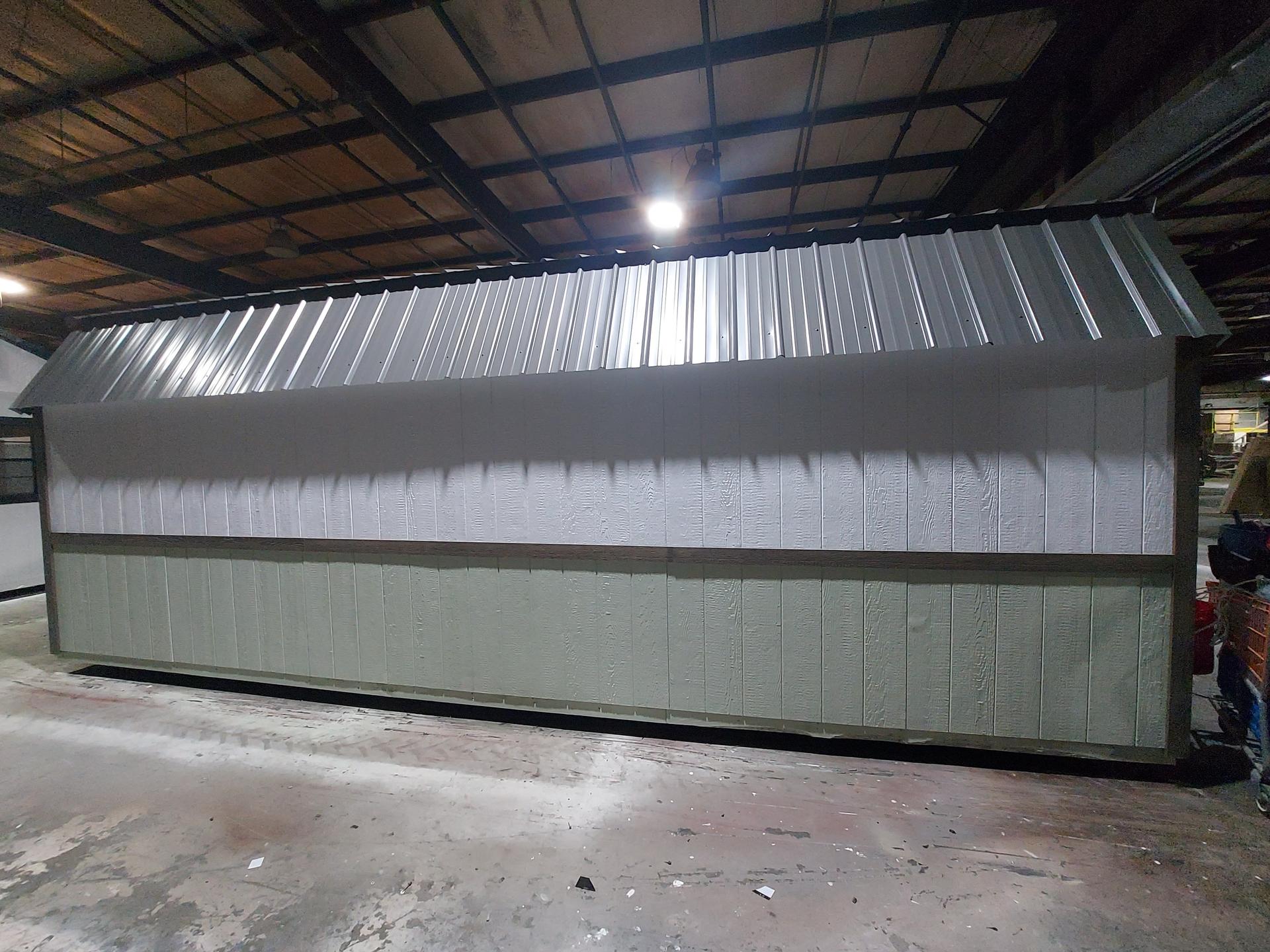 Standard Loft 10x24 portable building in White