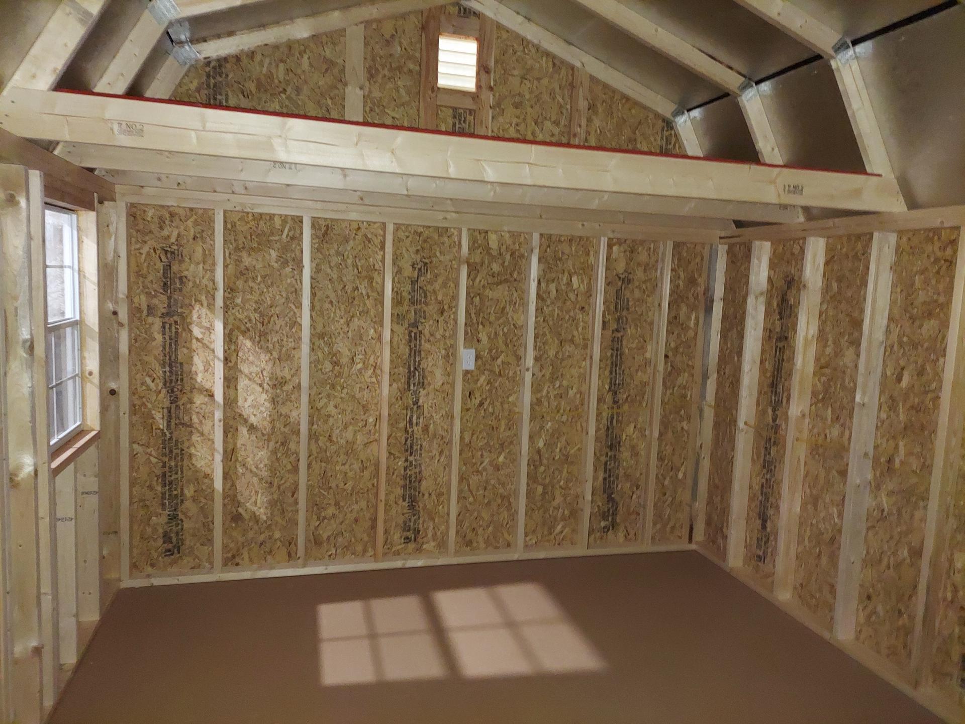 Standard Loft 12x16 portable building in Redwood