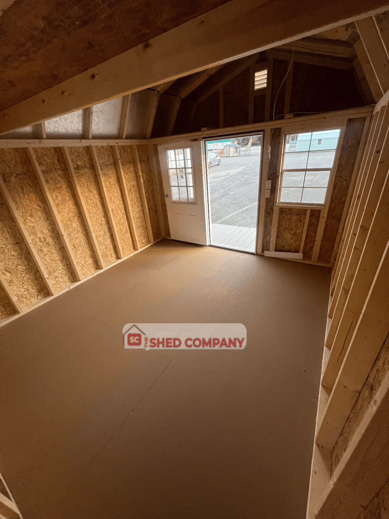 Standard Loft 12x16 portable building in Morning