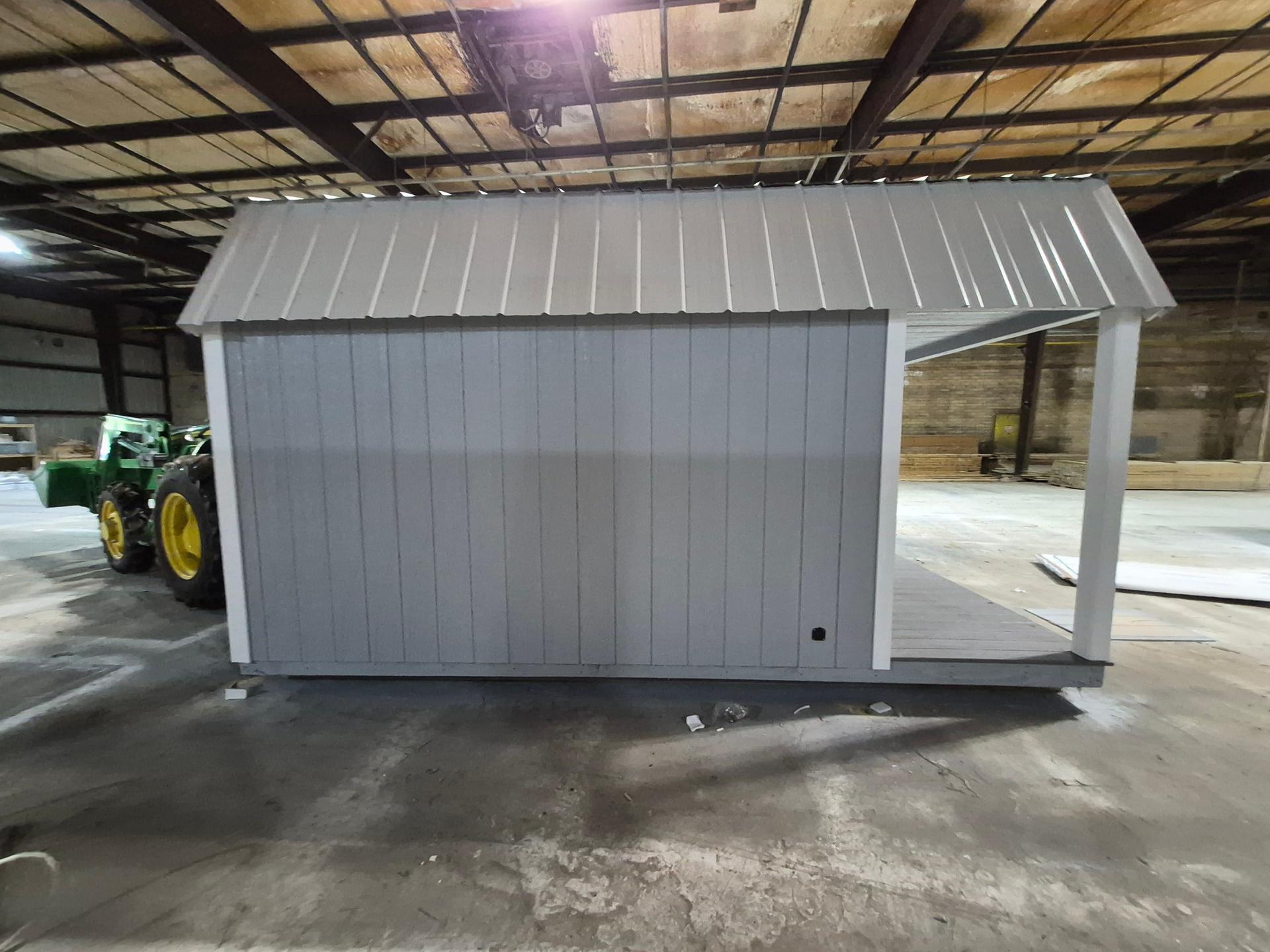 Standard Loft 12x16 portable building in Morning