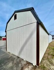 Standard Loft 12x20 portable building in Navajo White