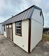 Standard Loft 12x20 portable building in Navajo White