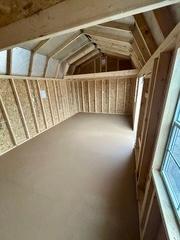Standard Loft 12x20 portable building in Navajo White