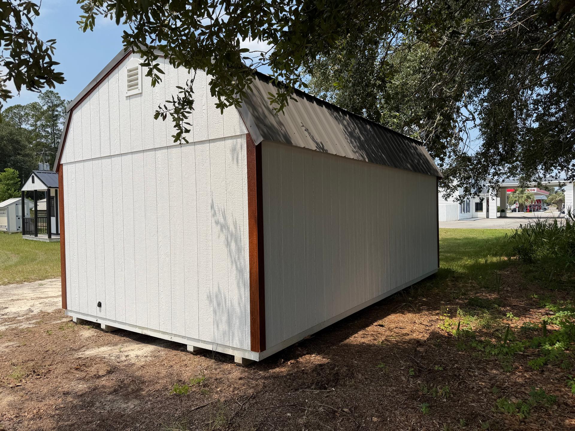 Standard Loft 12x20 portable building in White