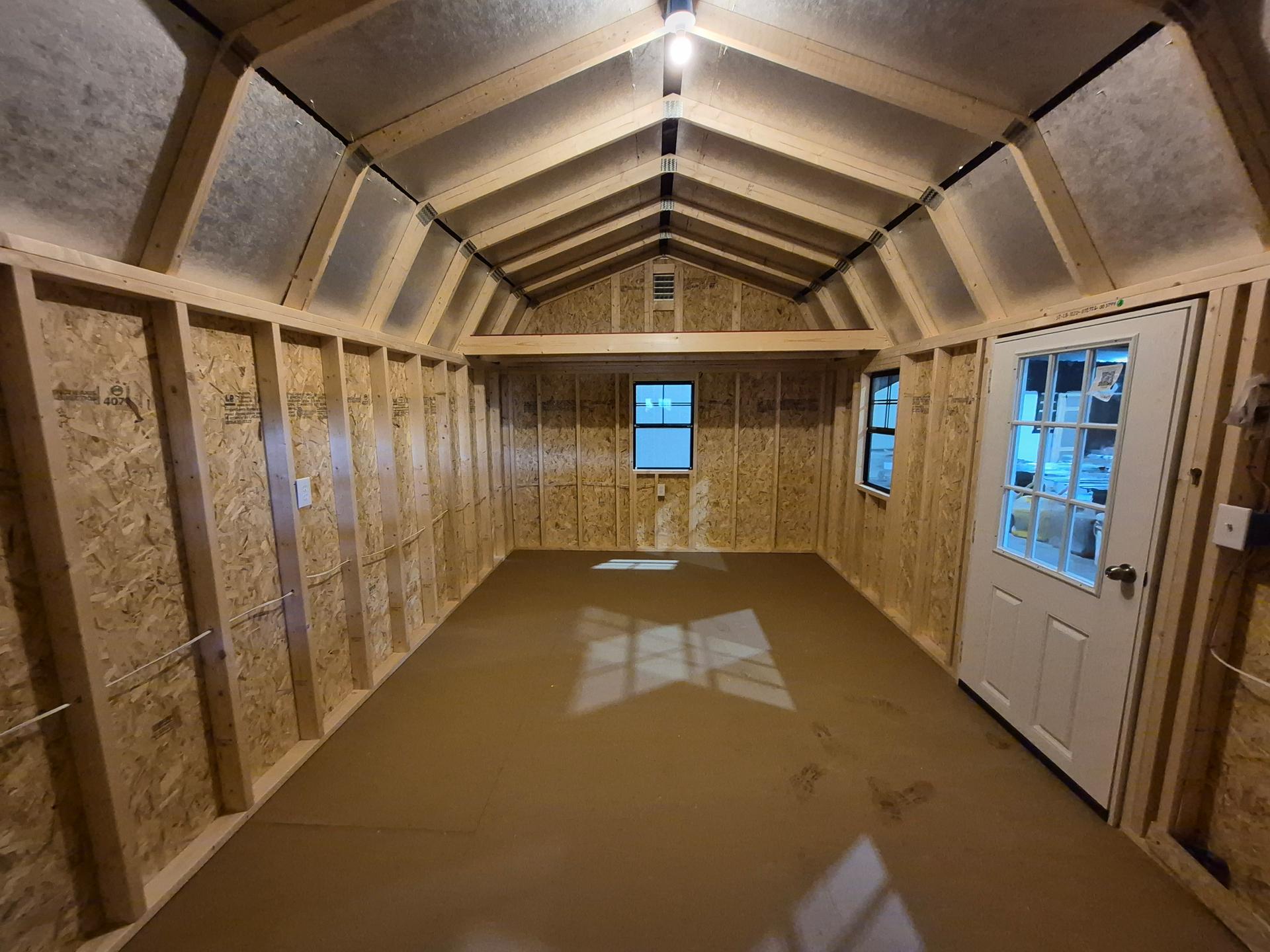 Standard Loft 12x20 portable building in Redwood