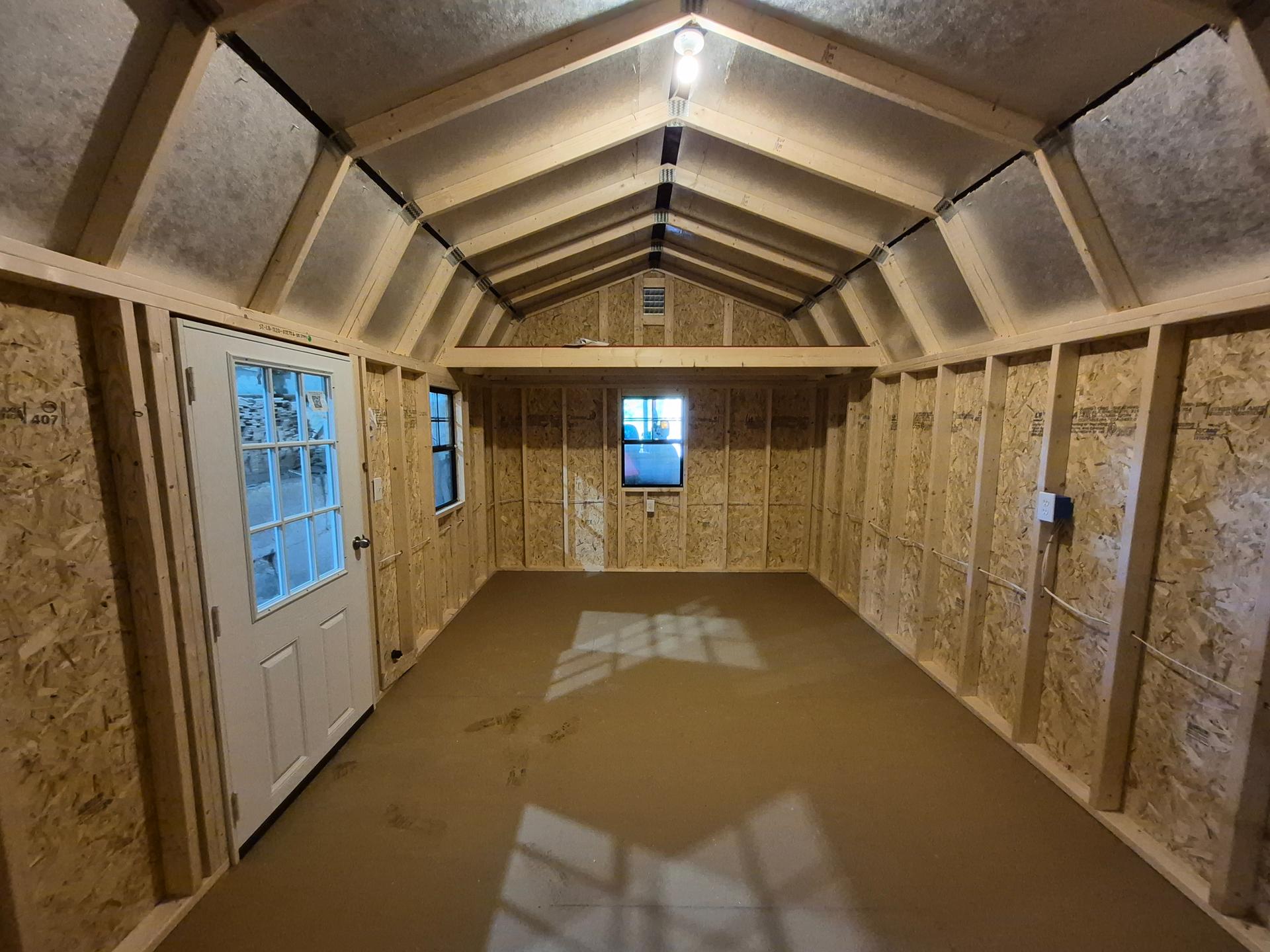 Standard Loft 12x20 portable building in Redwood