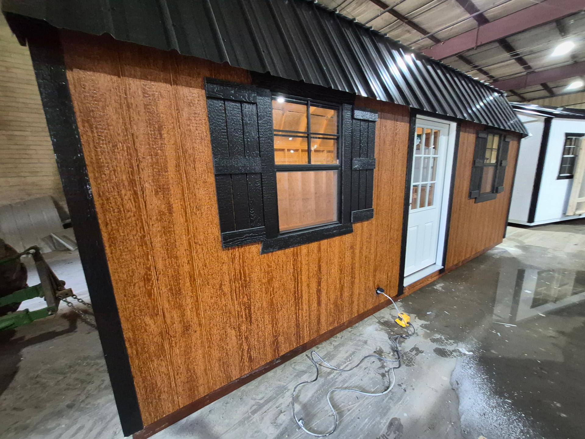 Standard Loft 12x20 portable building in Redwood