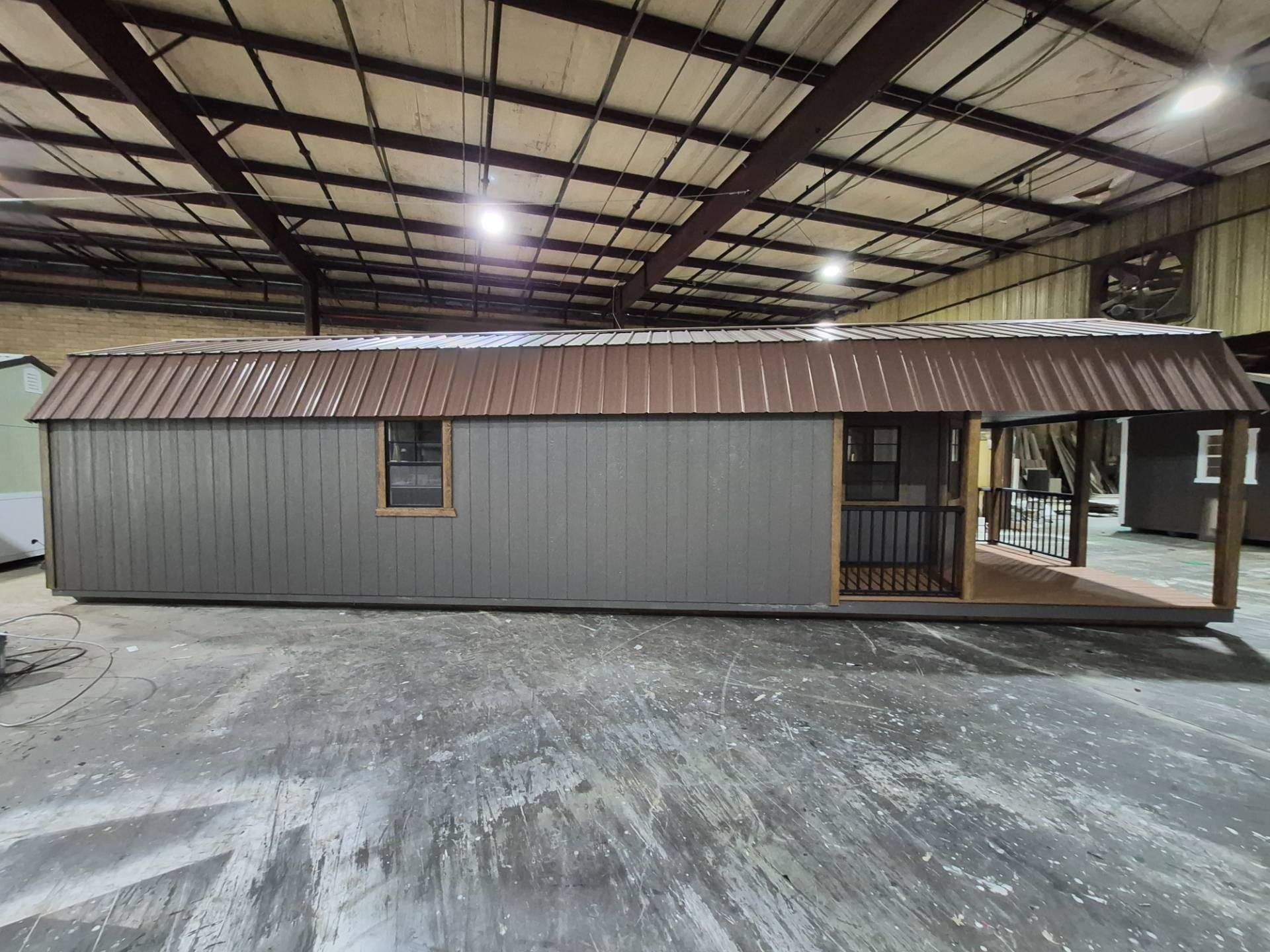 Standard Loft 12x40 portable building in Dark Woods