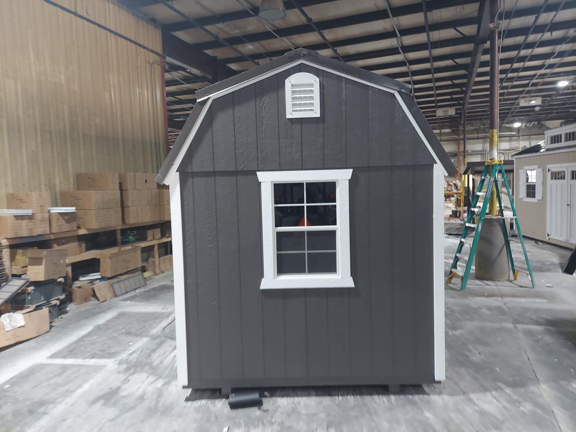 Standard Loft 8x12 portable building in Dark Woods