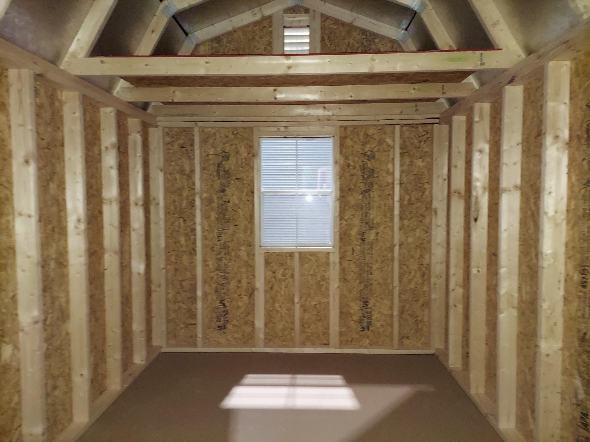 Standard Loft 8x12 portable building in Rustic