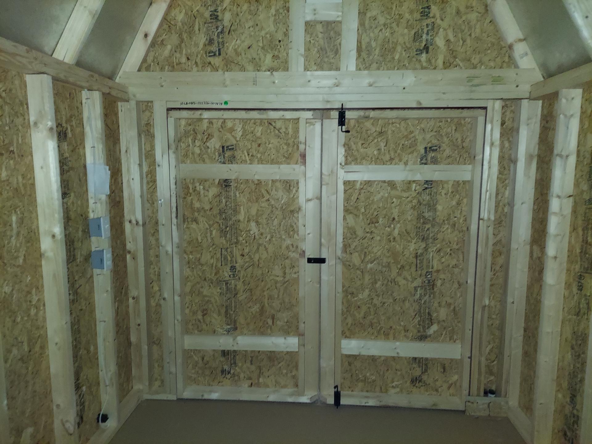 Standard Loft 8x12 portable building in Rustic