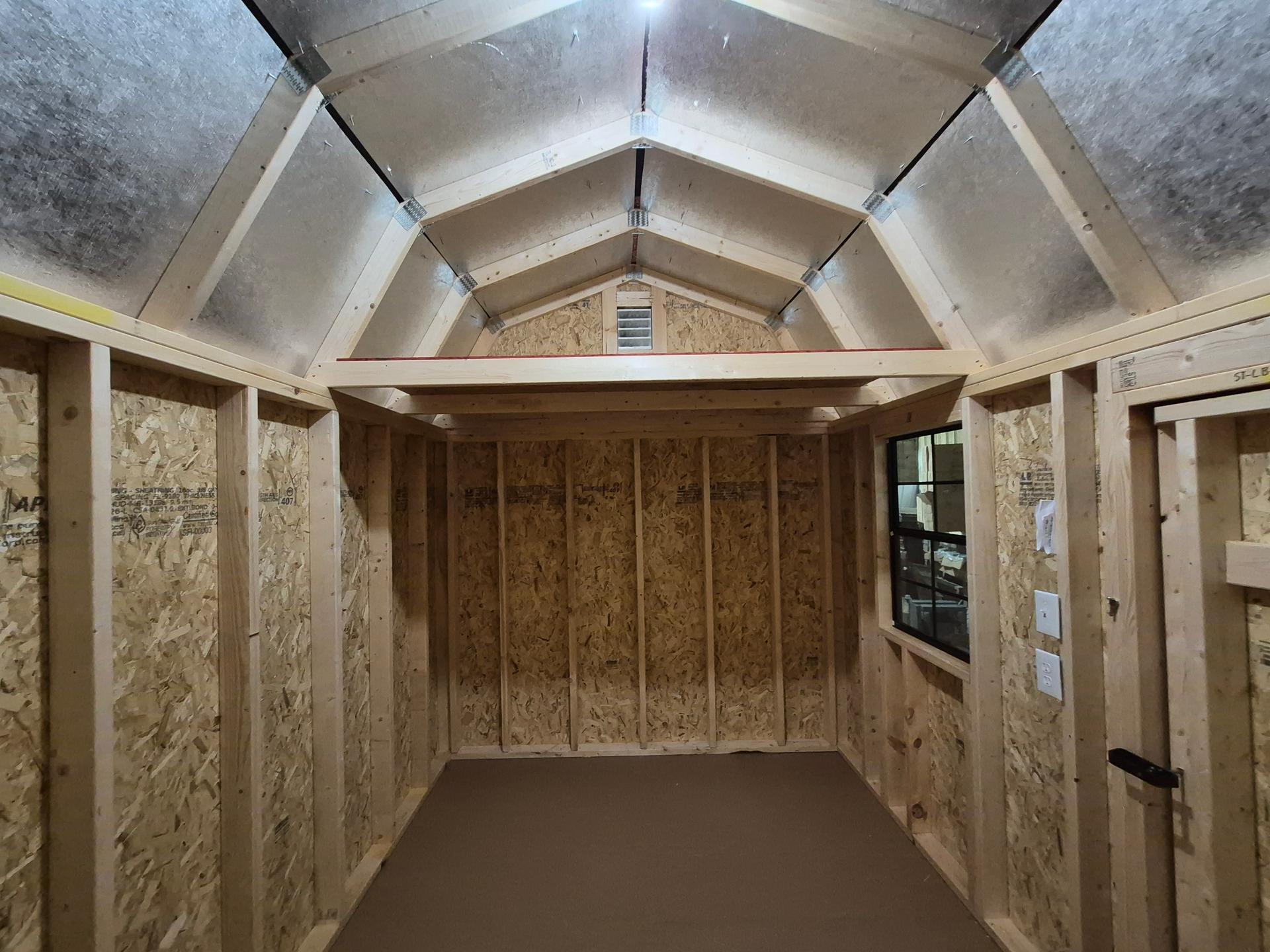 Standard Loft 8x12 portable building in Redwood