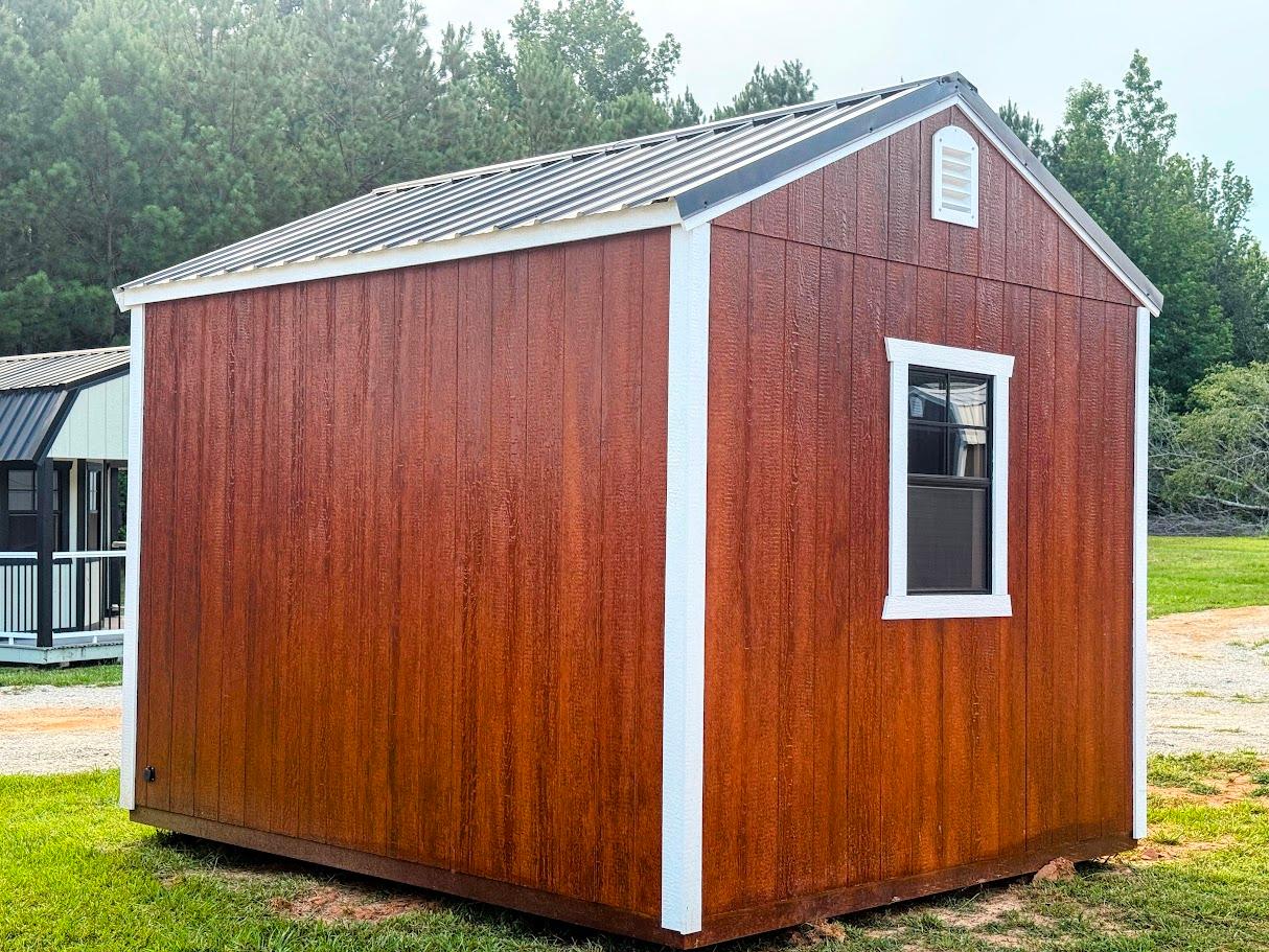 Standard Utility 10x12 portable building in Redwood